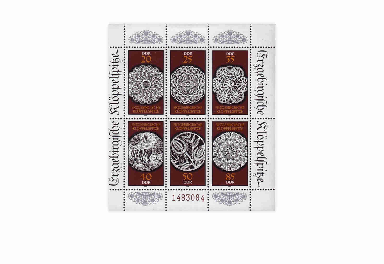 DDR Kleinbogen 1988 Michel Nr. 3215 bis 3220 postfrisch