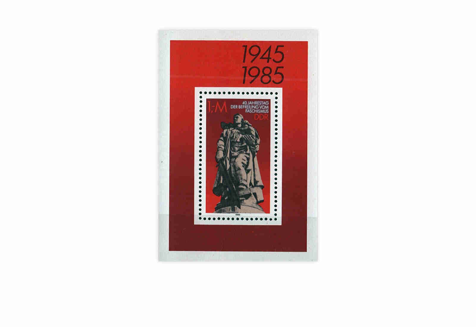 Briefmarken DDR 40. Jahrestag der Befreiung vom Faschismus 1985 Block 82 gestempelt