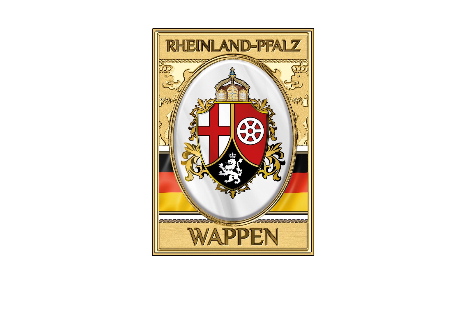 Goldmünze 999/1000 Gold Wappen Rheinland-Pfalz