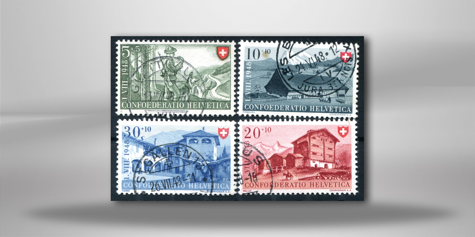 Schweiz Michel Nr. 508-511 gestempelt