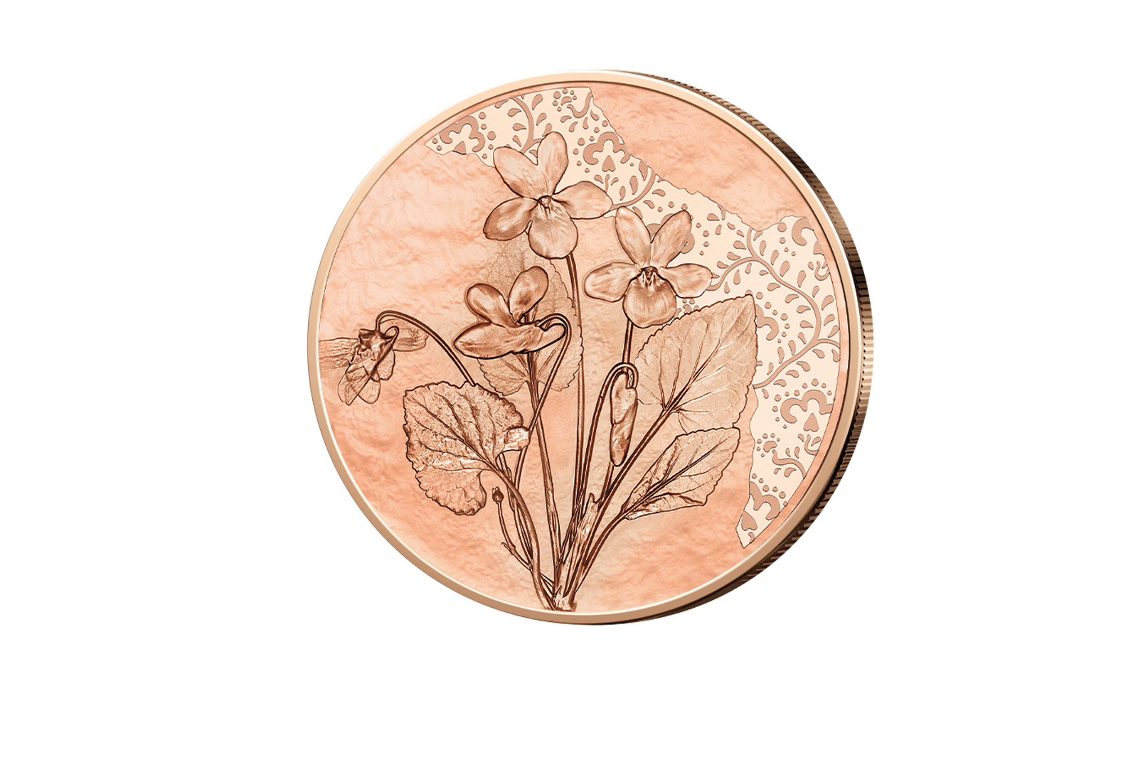 10 Euro Kupfermünze 2024 Österreich Veilchen bfr.