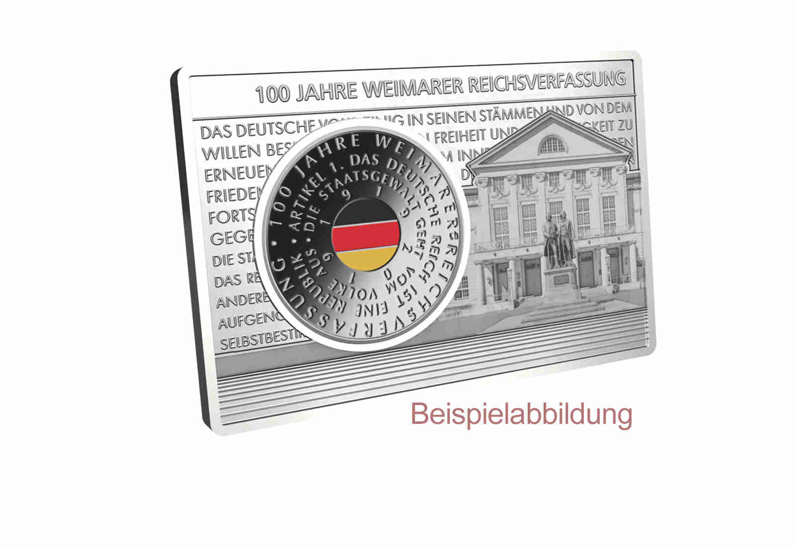 20 Euro 2019 Deutschland eingefasst in einem Barren unserer Wahl