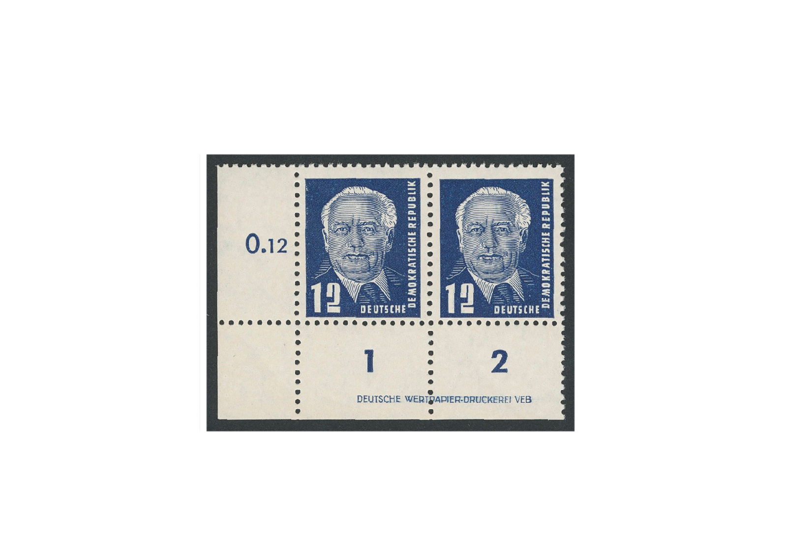 Briefmarken DDR Pieck II 1952 Michel-Nr. 323 DV postfrisch