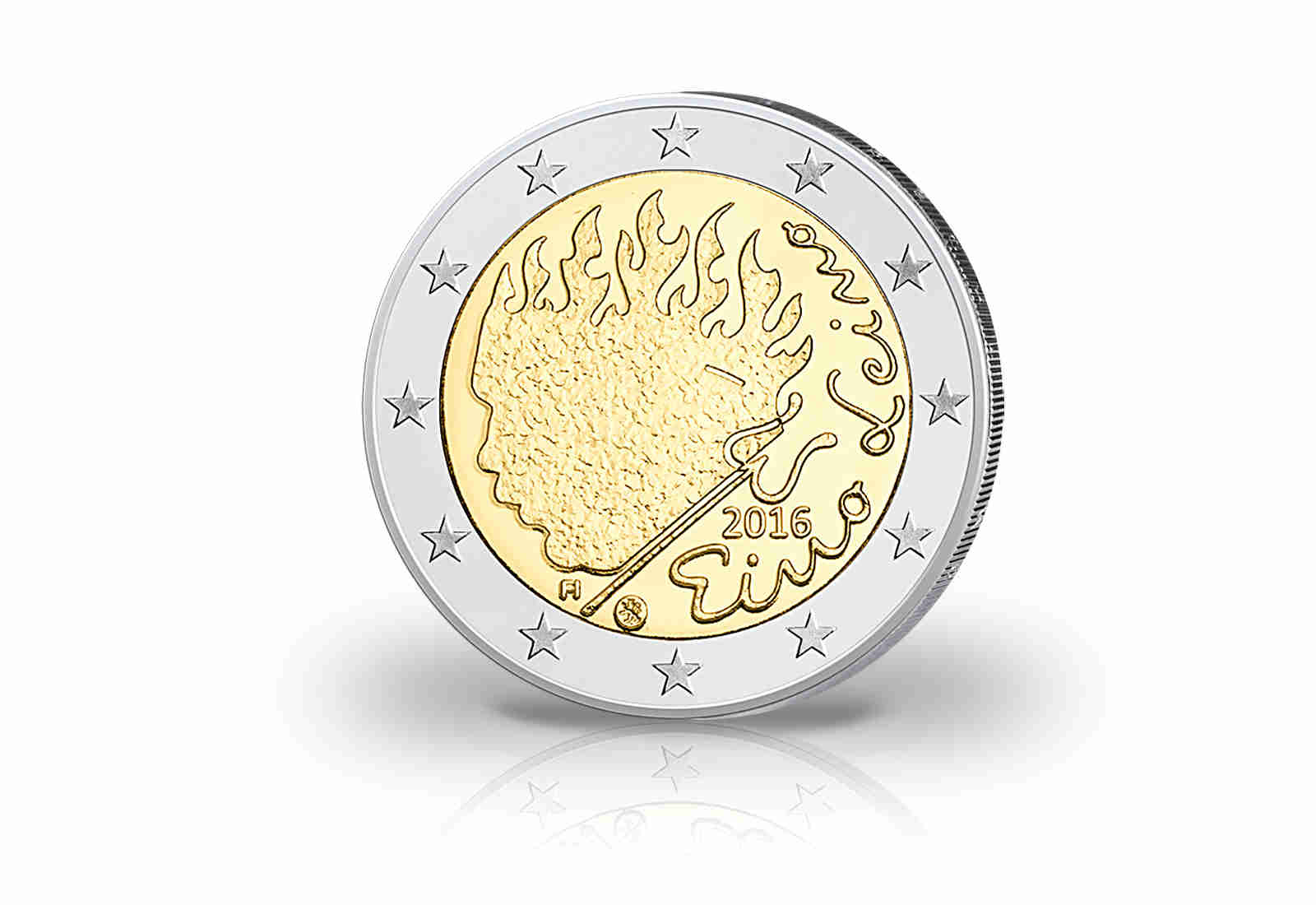 2 Euro 2016 Finnland Gedenkmünze Eino Leino
