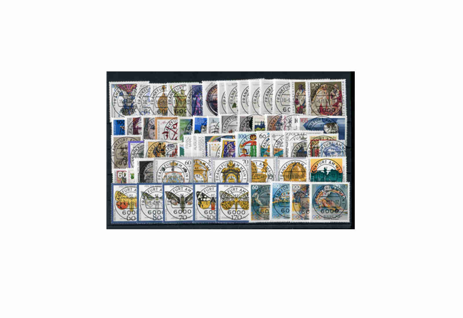 Briefmarken BRD Jahrgangssatz 1992 Michel-Nr. 1582-1644 gestempelt