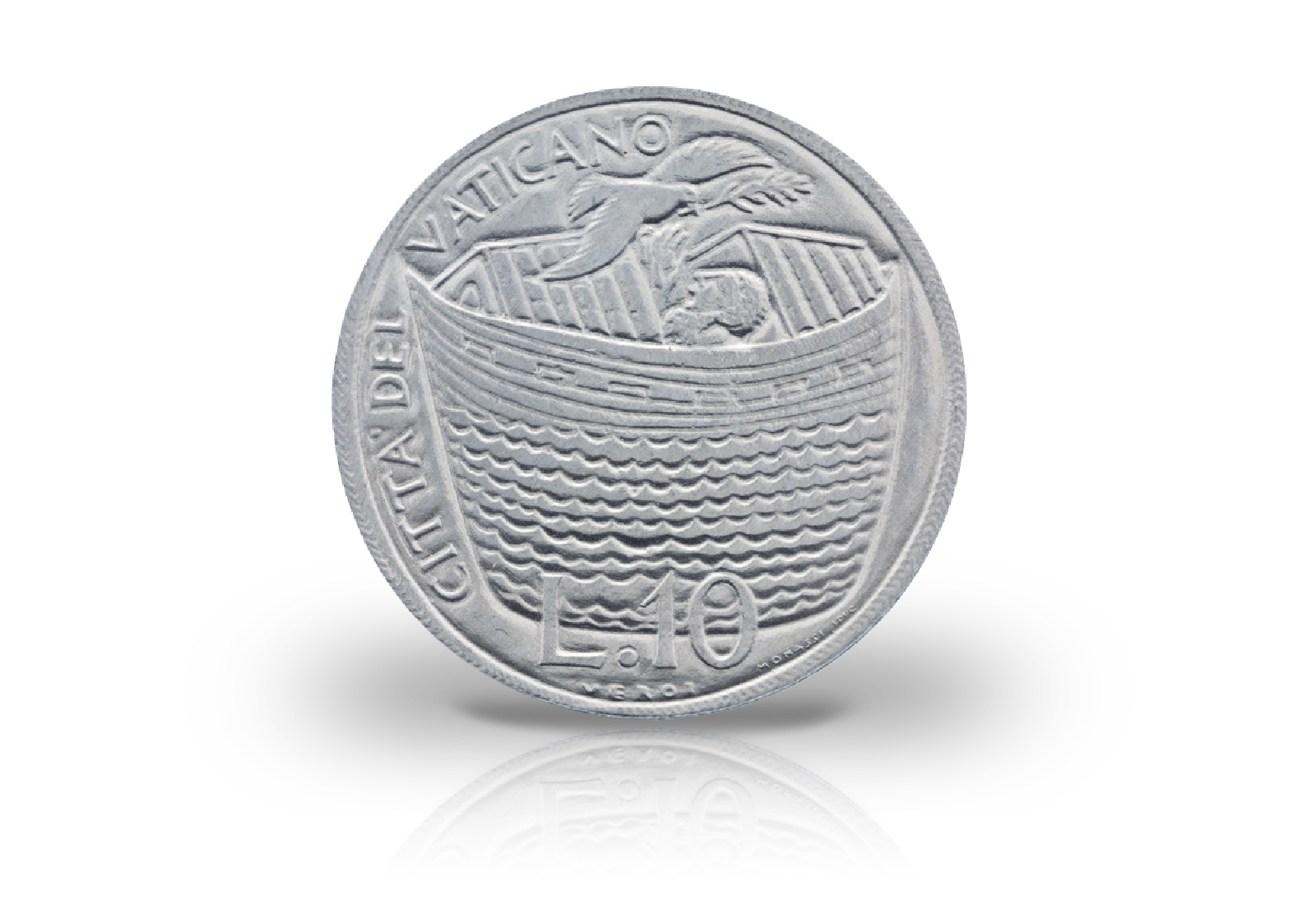 10 Lire 1975 Vatikan Papst Paul VI. Heiliges Jahr