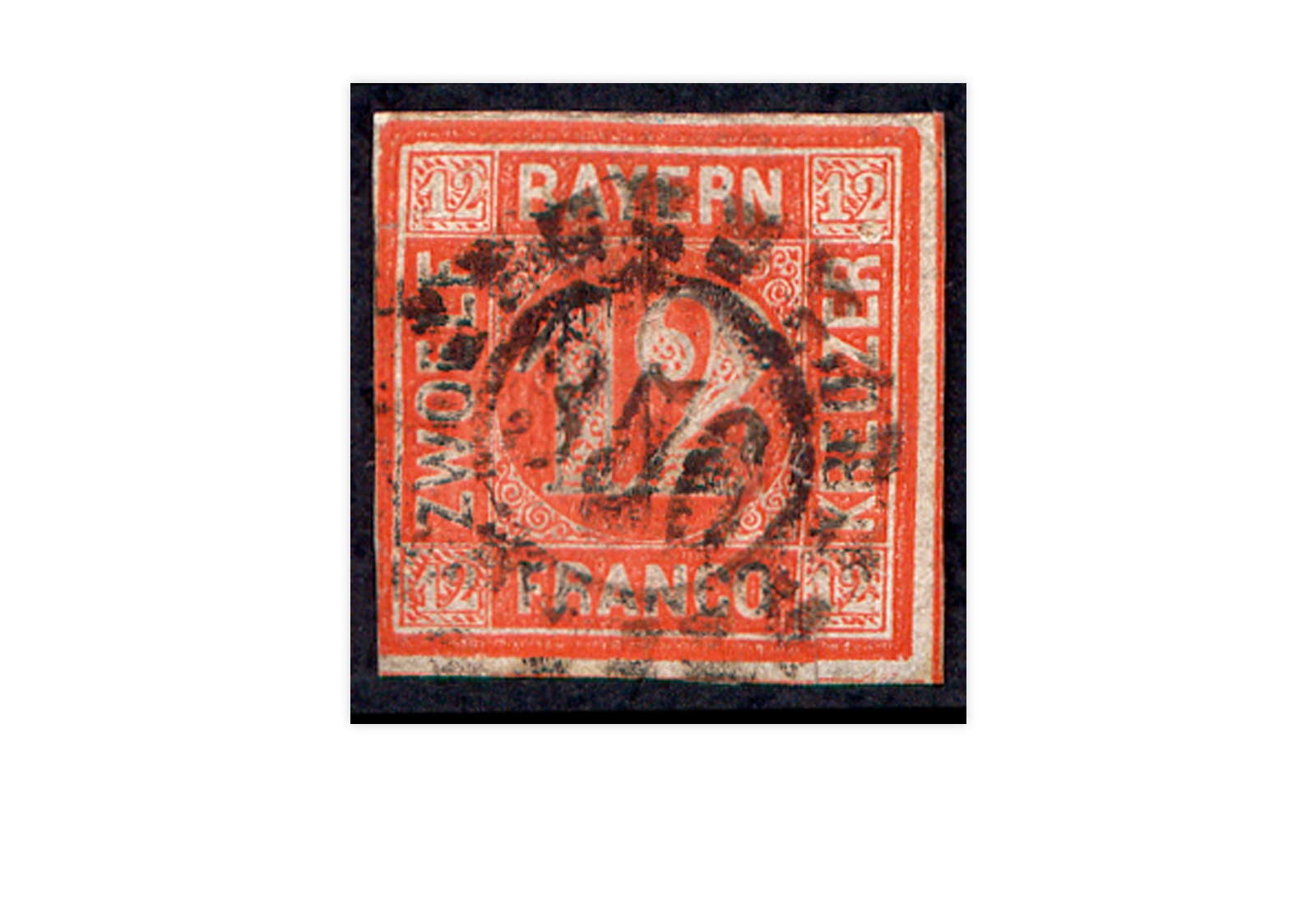 Briefmarke Altdeutschland Bayern Freimarke 1850 Michel-Nr. 6 gestempelt