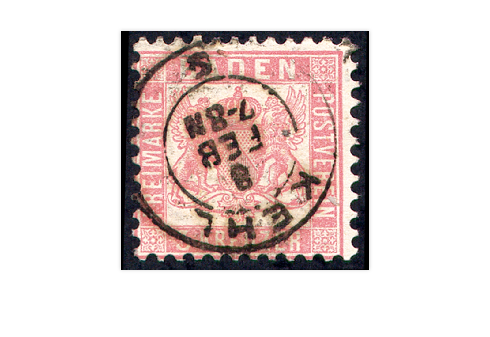 Briefmarke Altdeutschland Baden Freimarke 1862 Michel-Nr. 18 gestempelt