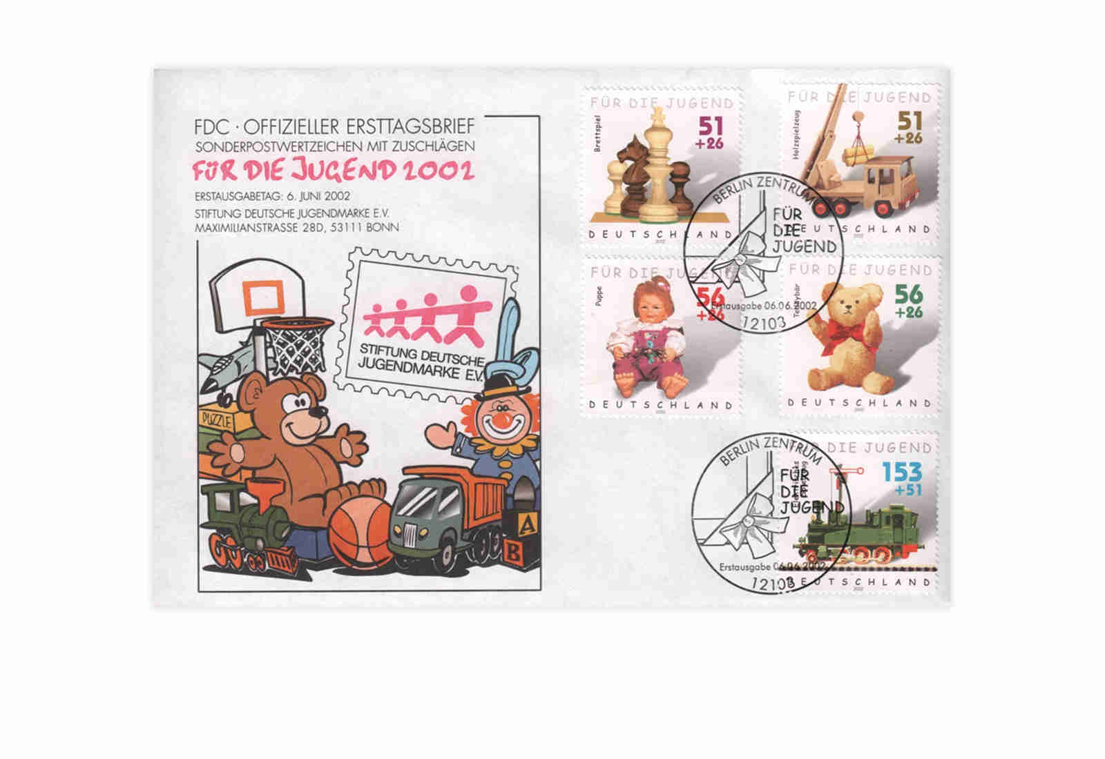 BRD Mi.Nr. 2260/2264 gestempelt auf FDC