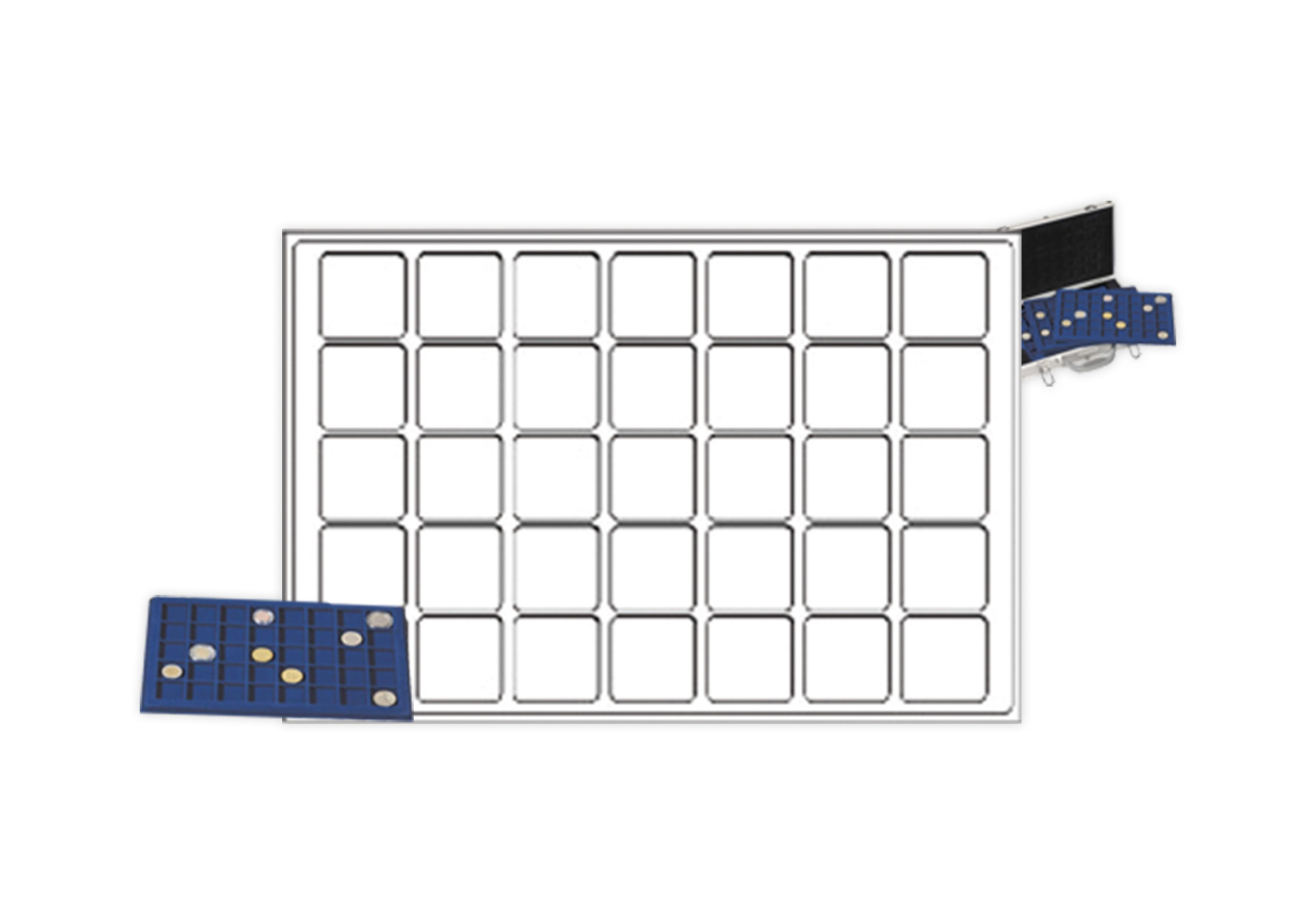 Leuchtturm Münztableau L für Münzen bis ø 39 mm