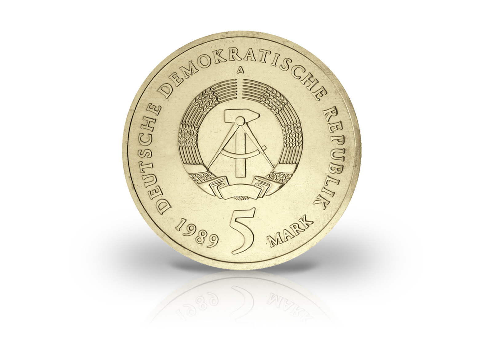 5 Mark Gedenkmünze 1989 DDR Katharinenkirche Zwickau Jaeger-Nr. 1626