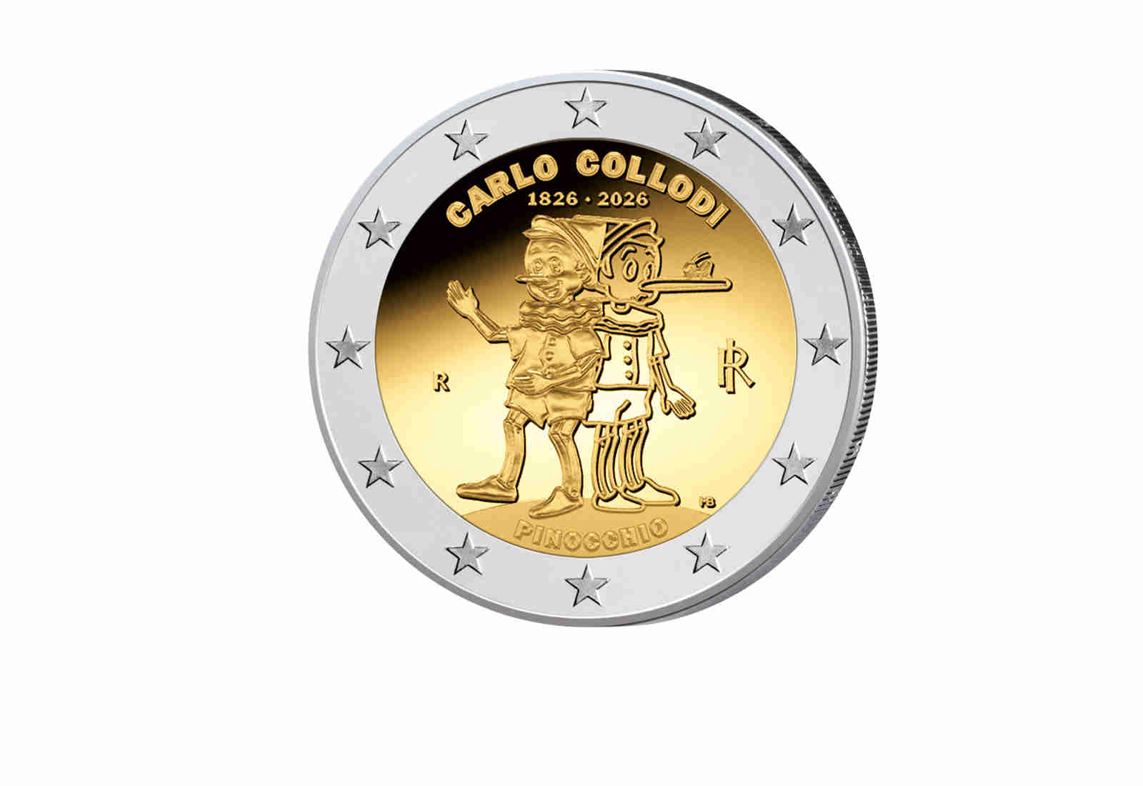 2 Euro 2026 Italien Pinocchio - 200. Geburtstag von Carlo Collodi