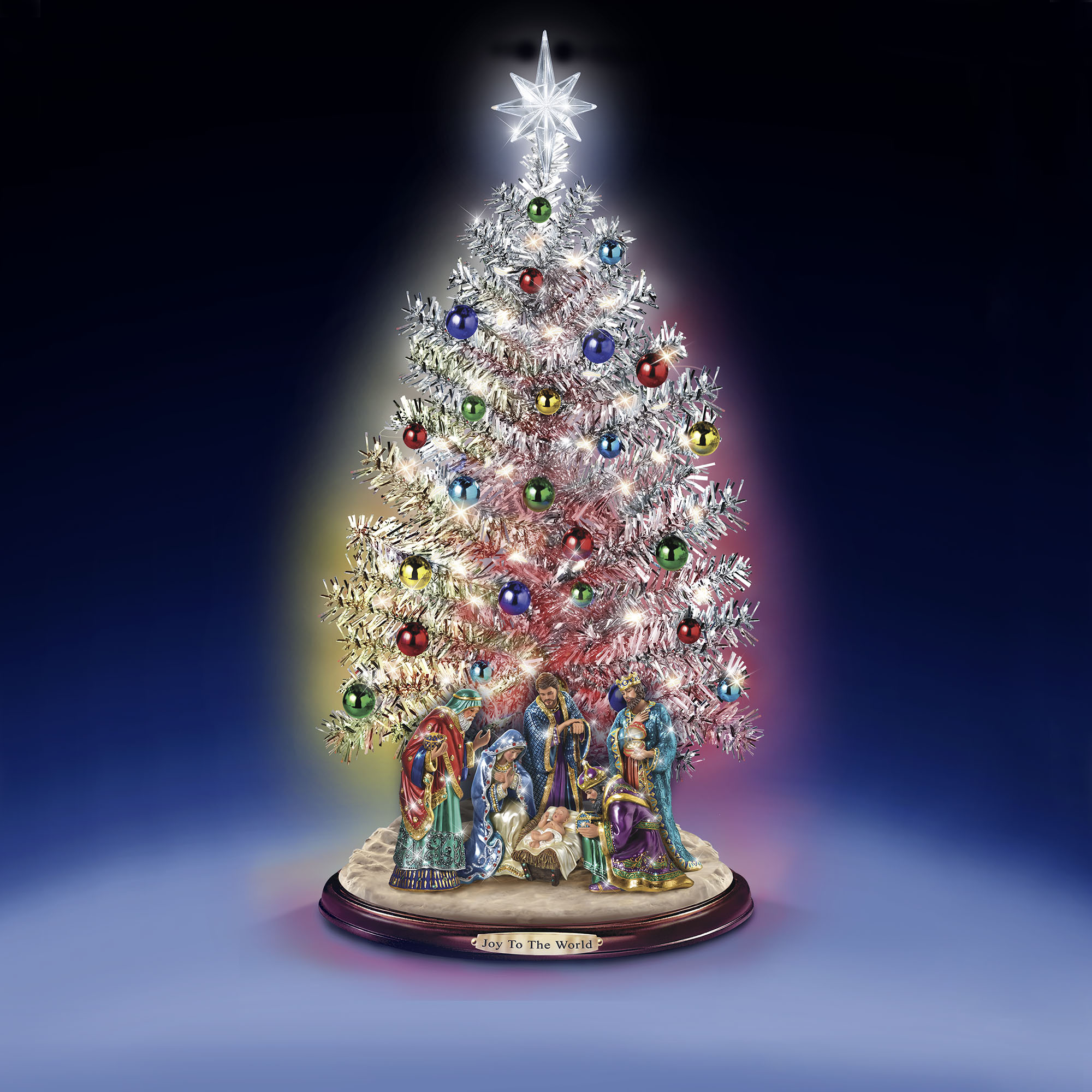 Silbersegen, Freude in der Welt - Tischchristbaum