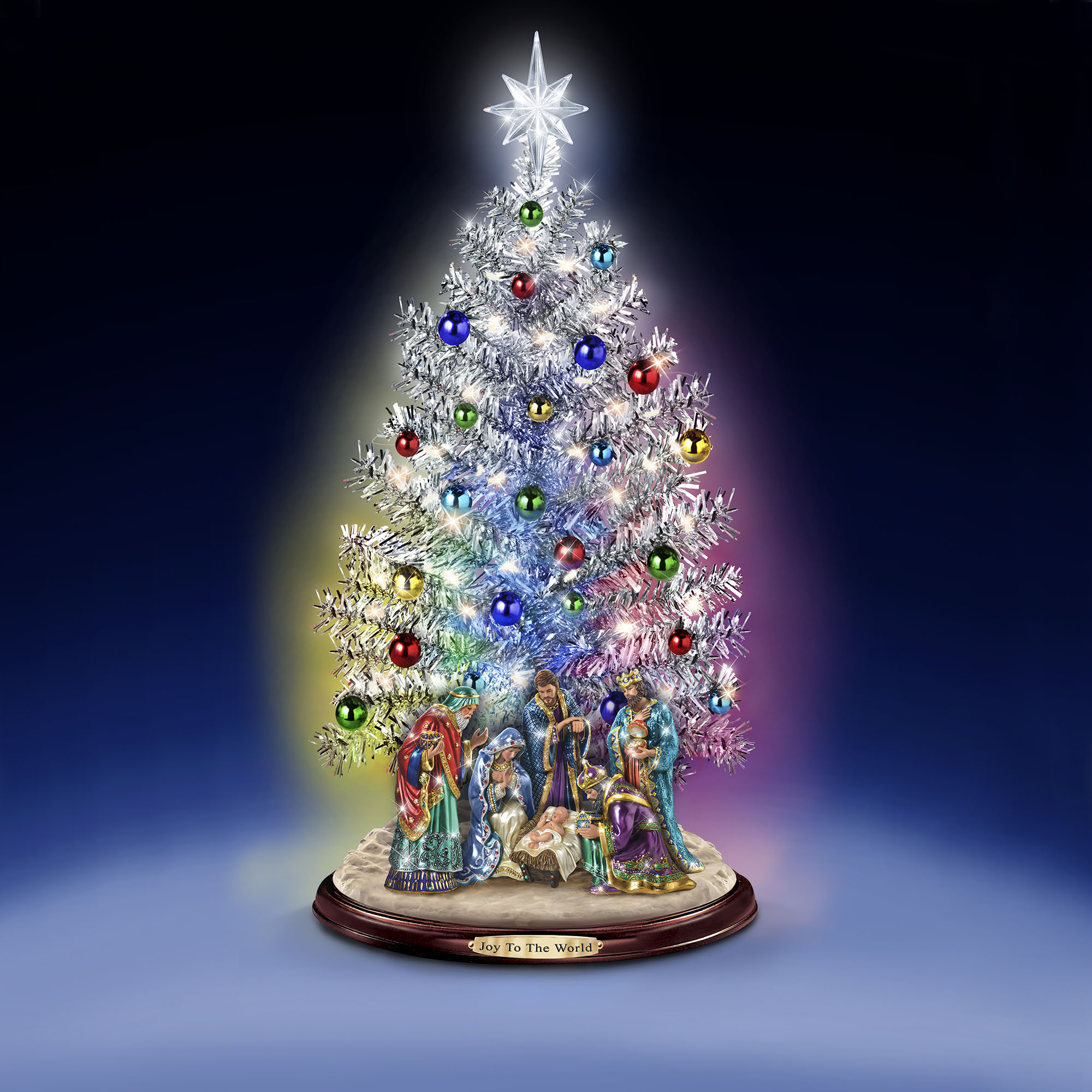 Silbersegen, Freude in der Welt - Tischchristbaum