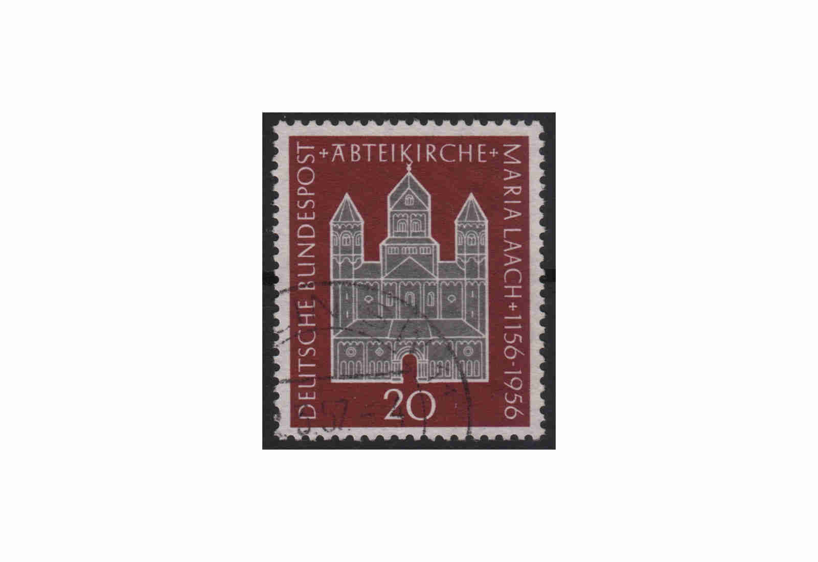 BRD 800 Jahre Abteikirche Laach 1956 Mi.Nr. 238 gestempelt