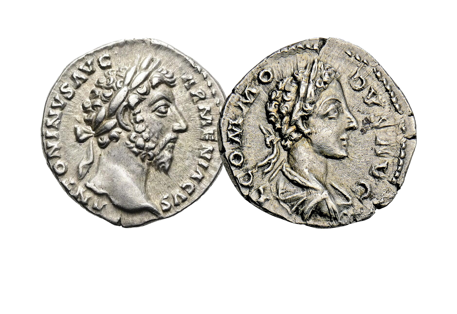  Silber Denare Marcus Aurelius & Commodus 161 - 192 n.Chr.