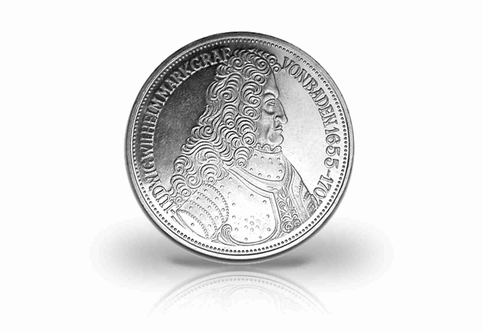 5 DM Silbermünze 1955 BRD Markgraf von Baden PP Jaeger-Nr. 390