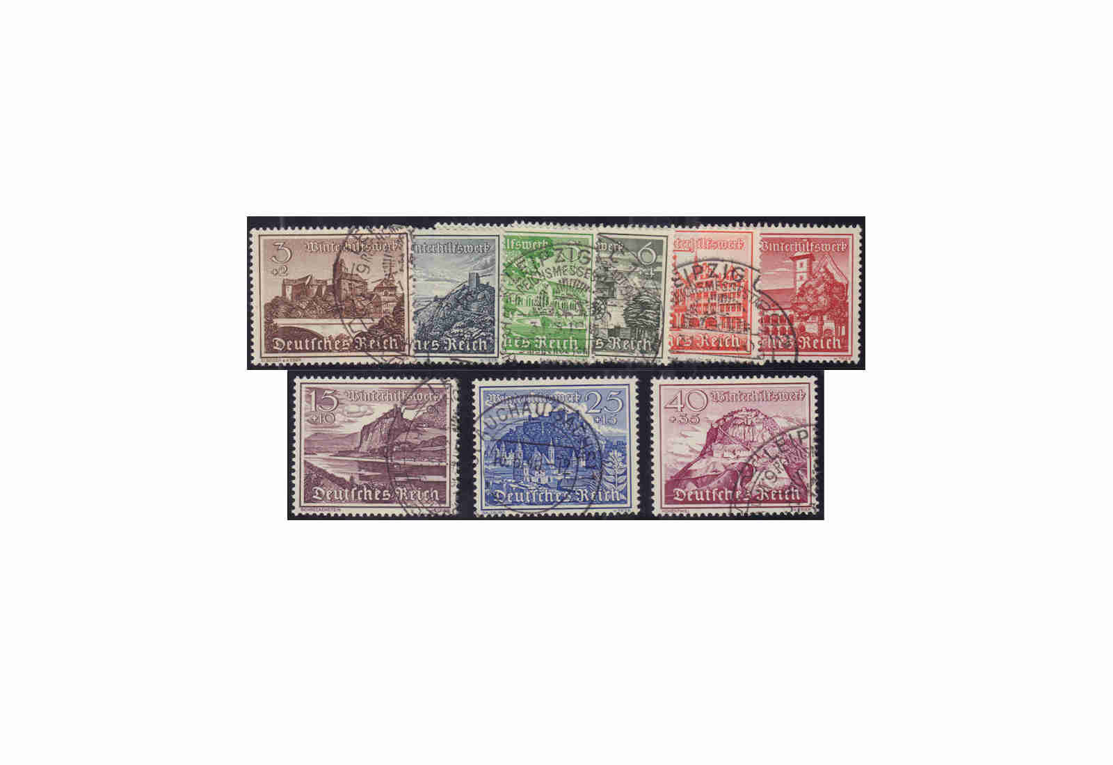 Deutsches Reich Mi.Nr. 730/38 gestempelt