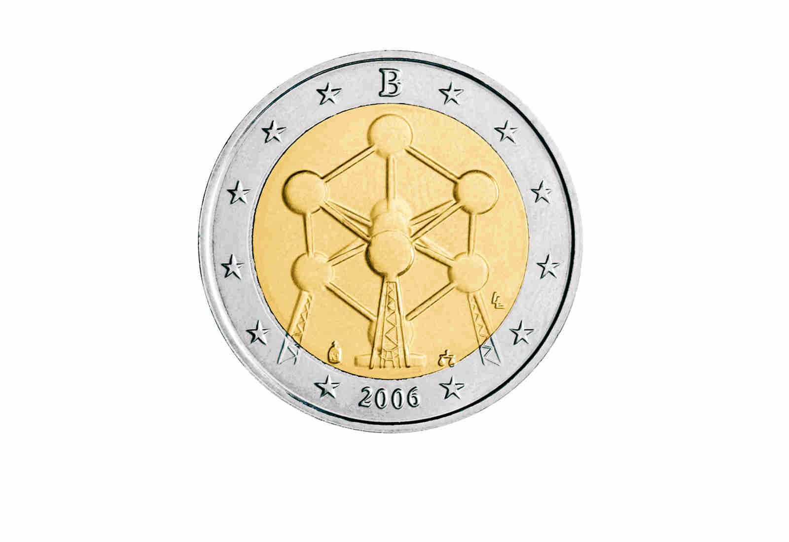 2 Euro 2006 Belgien Atomium bfr.