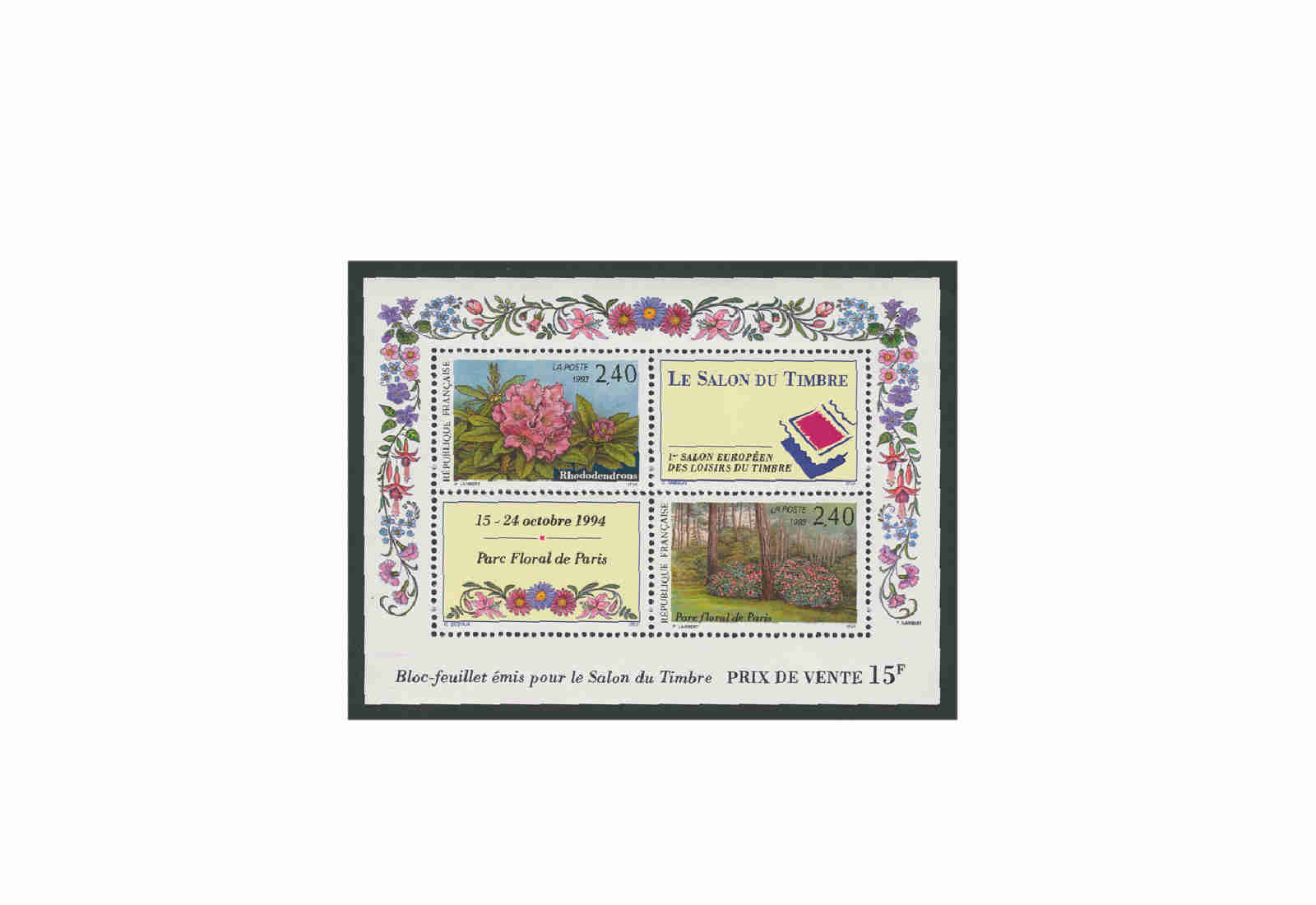Briefmarken Frankreich Internationale Briefmarkenausstellung 1993 Block 13 postfrisch
