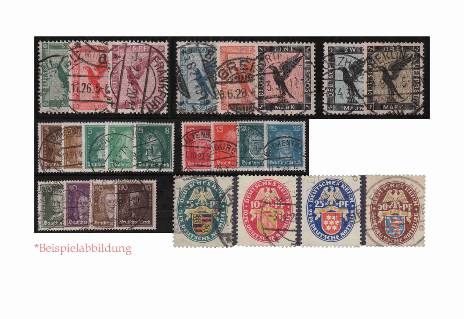 DR Jahrgang 1926 gest. 25 Marken MiNr 378-401