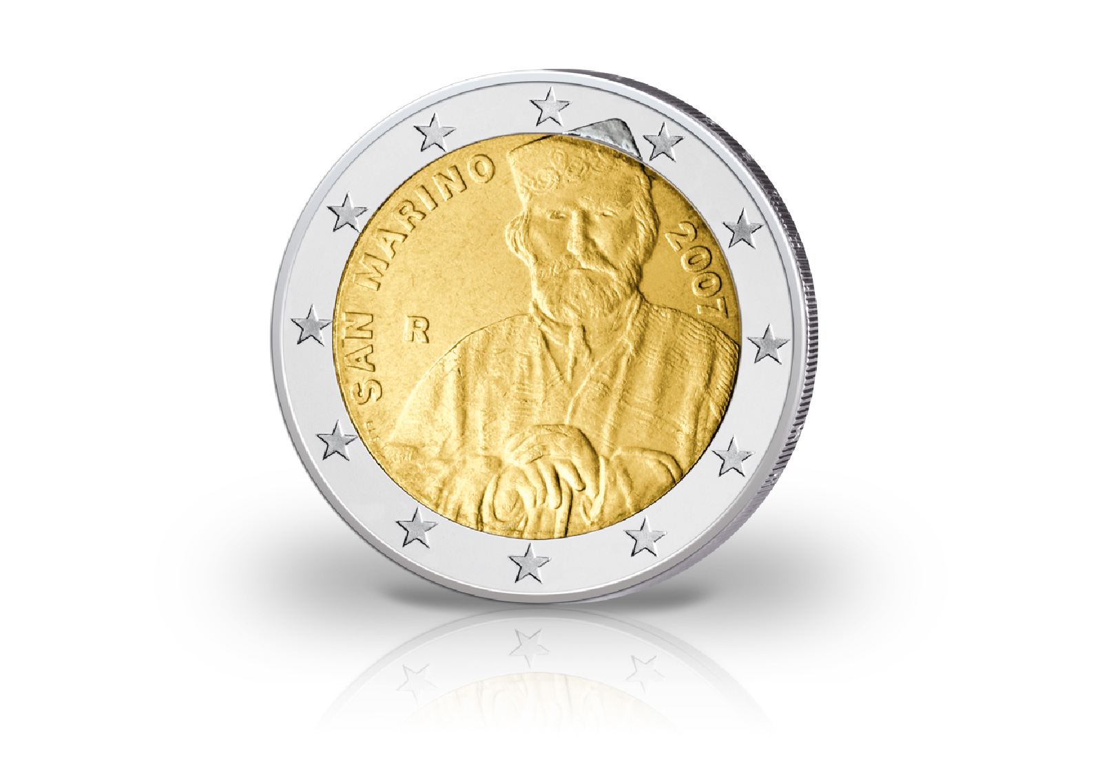 San Marino 2 Euro-Gedenkmünze 2007 200. Geburtstag des Volkshelden Garibaldi