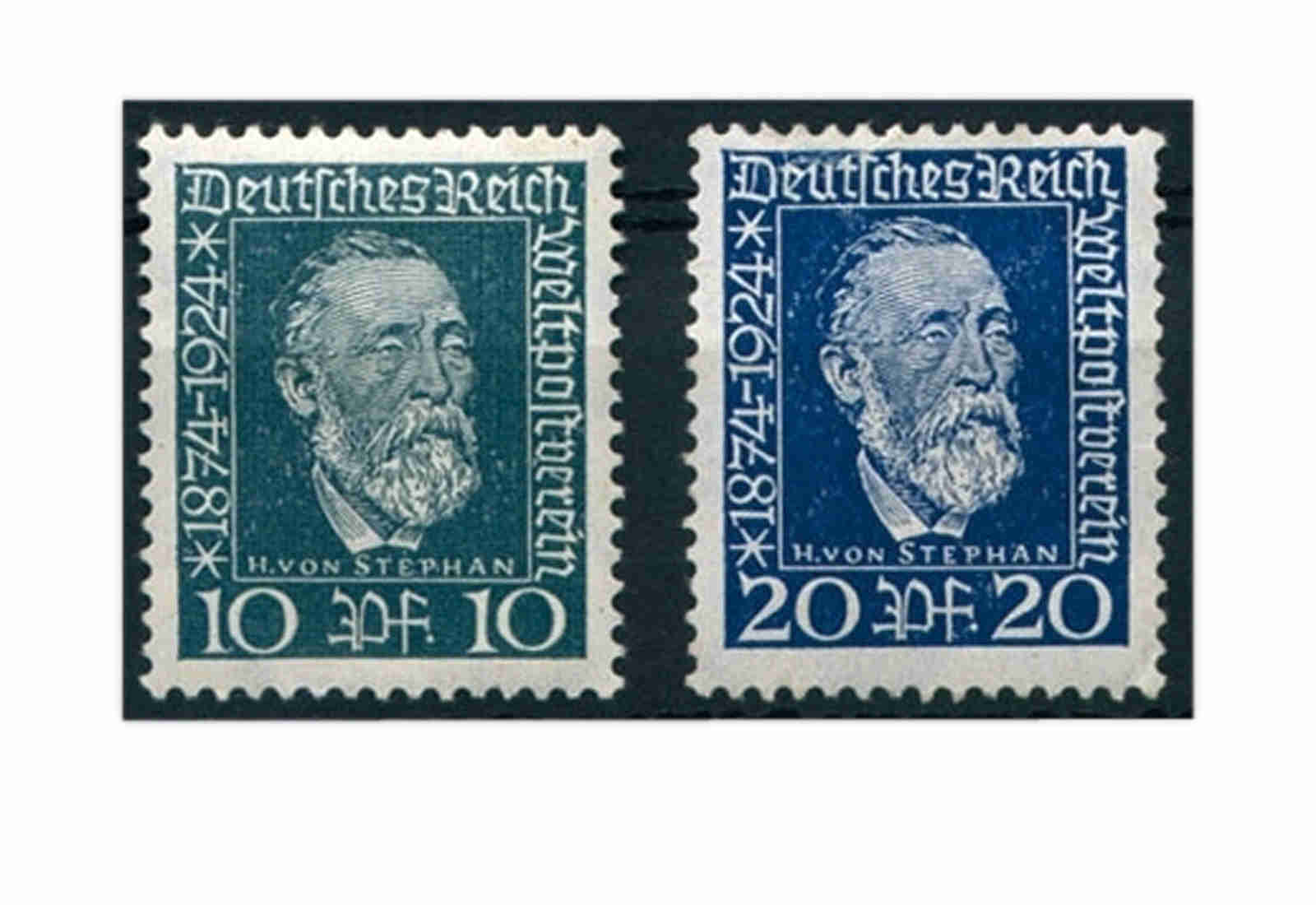 Briefmarken Deutsches Reich 1924 Michel-Nr. 368/369 Falz