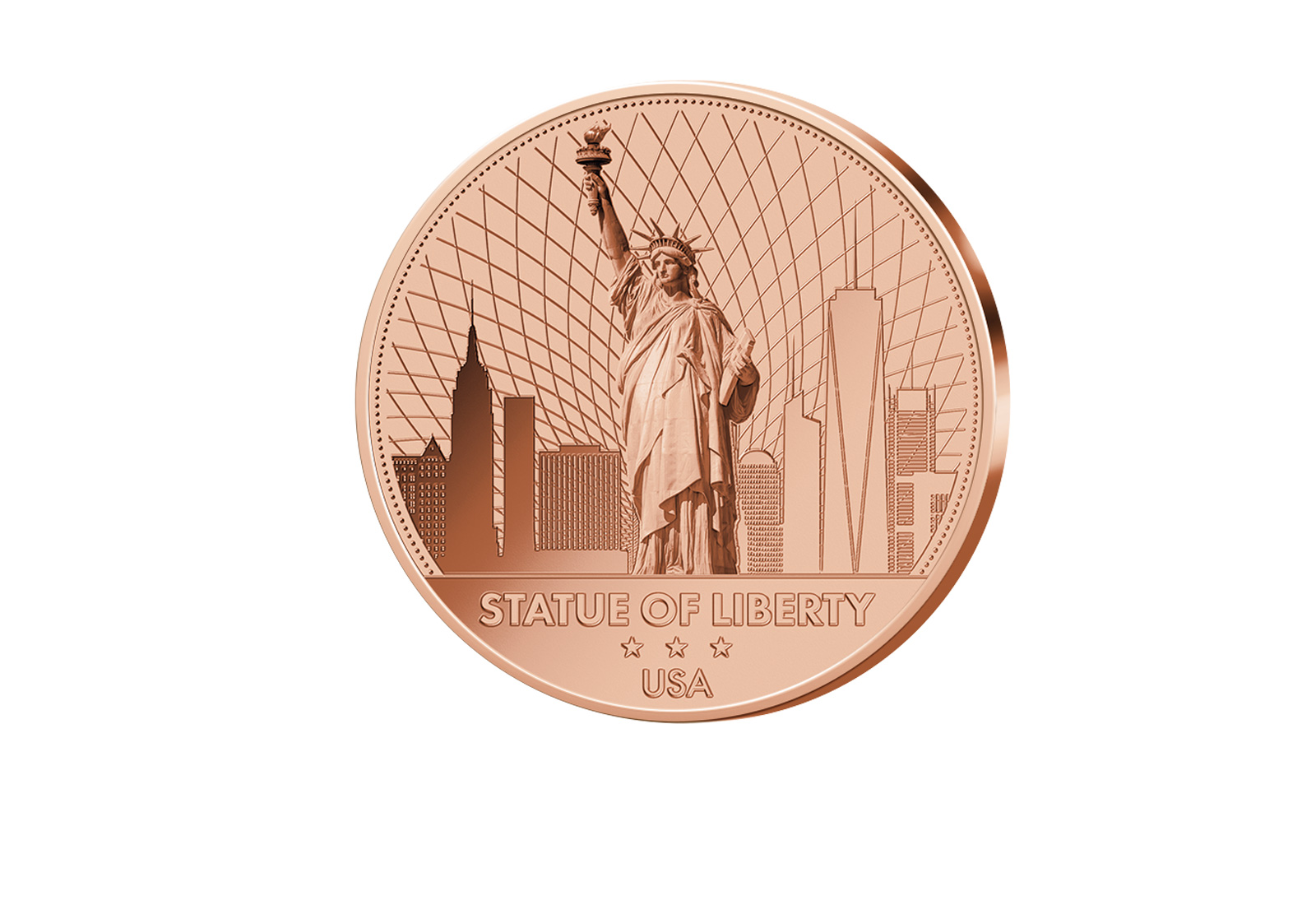1 oz Kupferausgabe Statue of Liberty - 250 Jahre USA