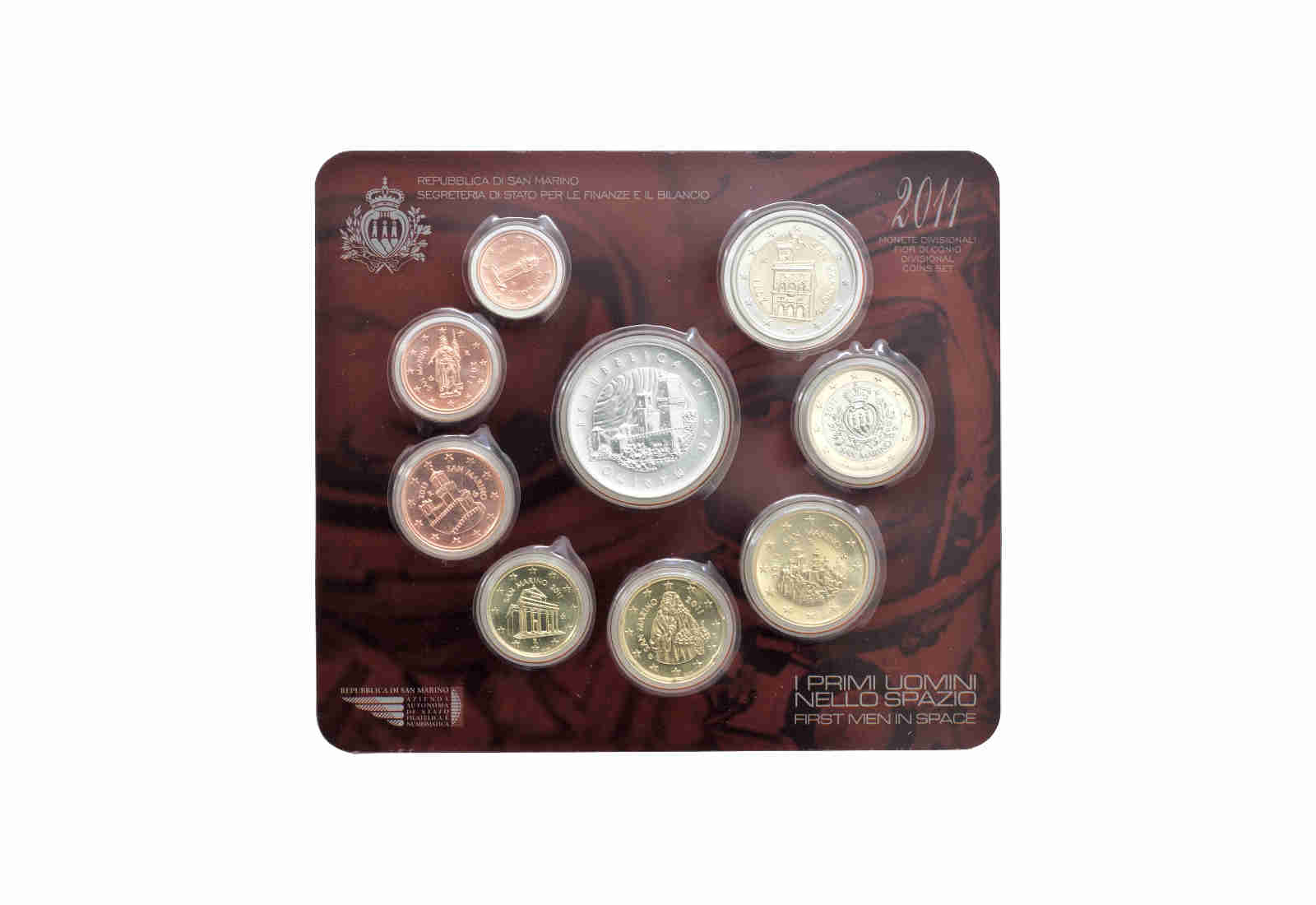 Kursmünzensatz 2011 San Marino st inkl. 5 Euro Silbermünze im Blister