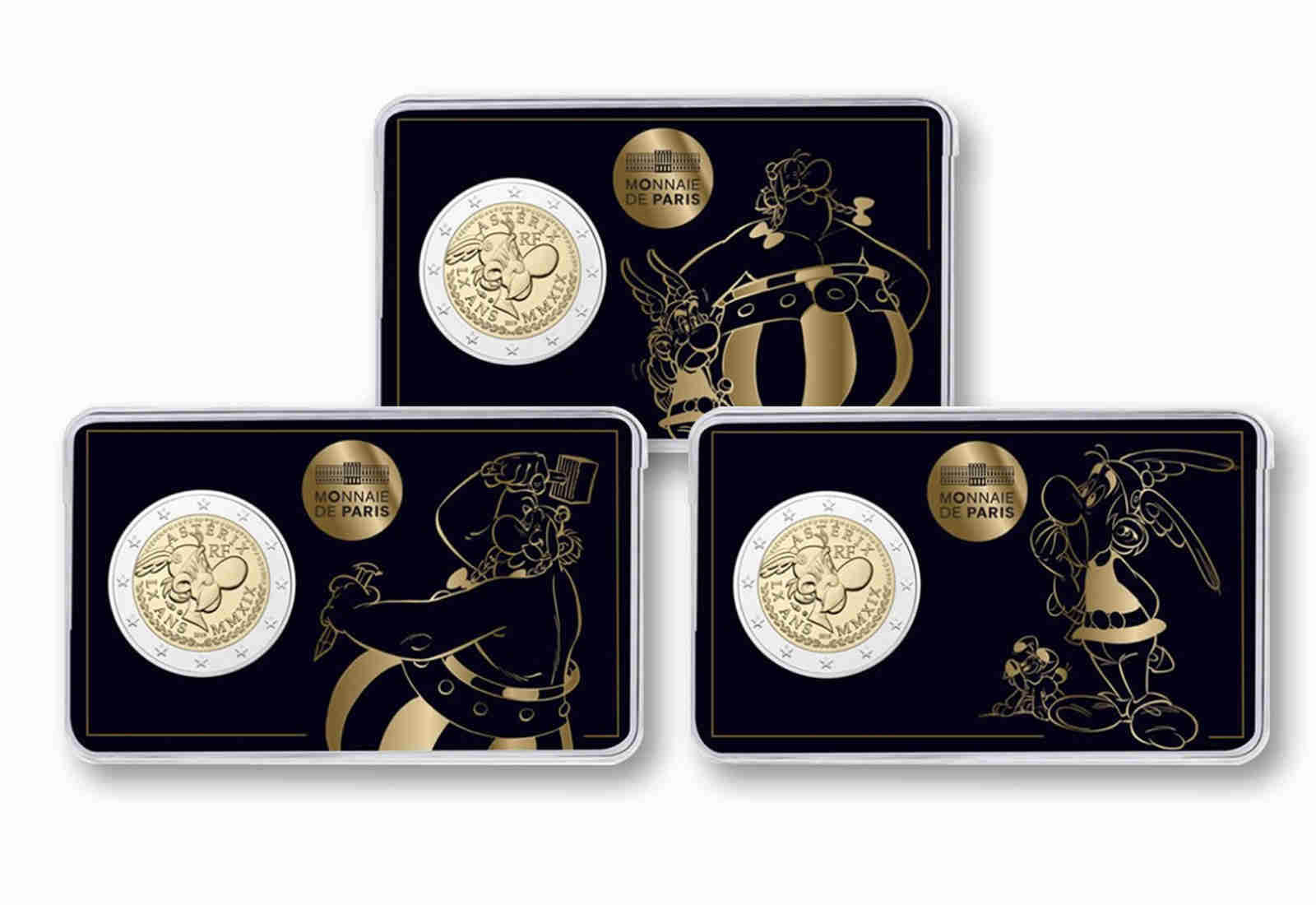 2 Euro 2019 Frankreich 60 Jahre Asterix in Coincard unserer Wahl st