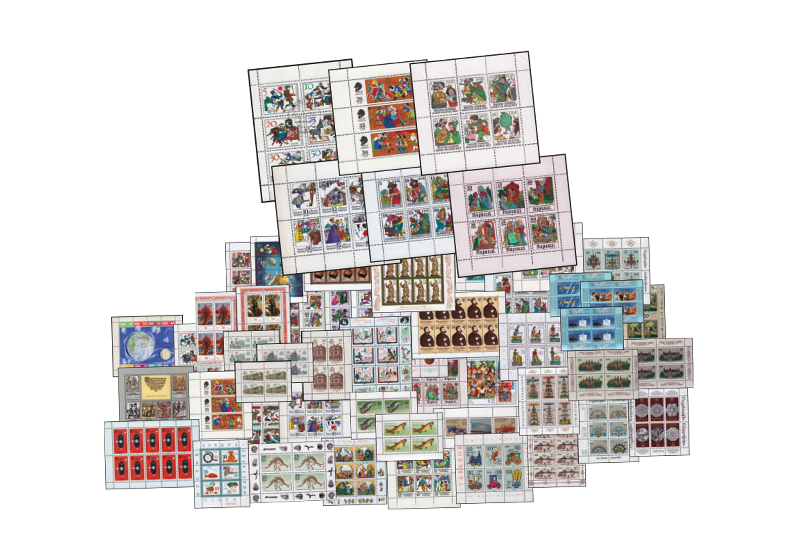 23 DDR Kleinbogen postfrisch