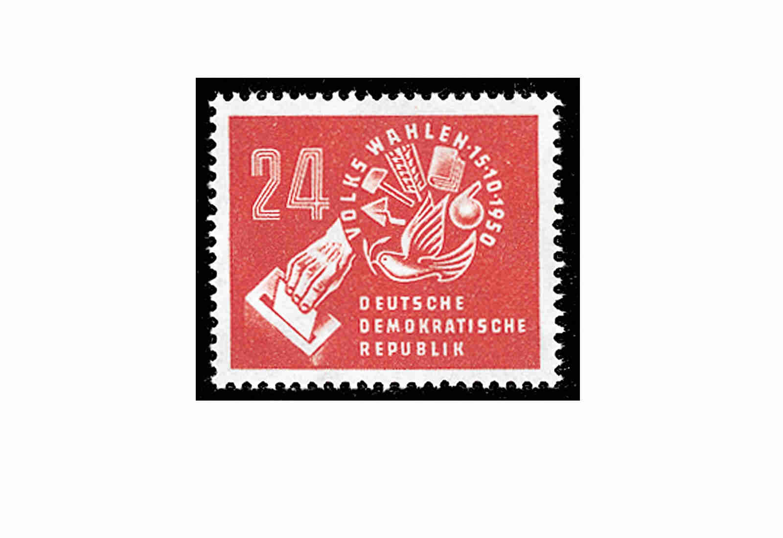 Briefmarke DDR Volkswahlen 1950 Michel-Nr.275 postfrisch