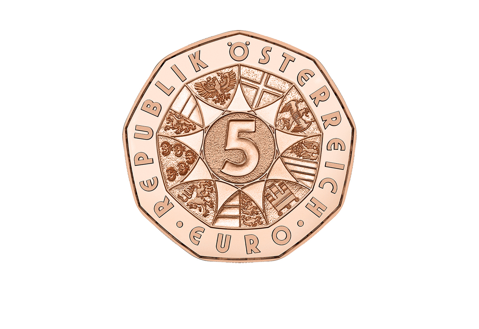 5 Euro 2026 Österreich 1/4 oz Kupfermünze -Neujahrsmünze