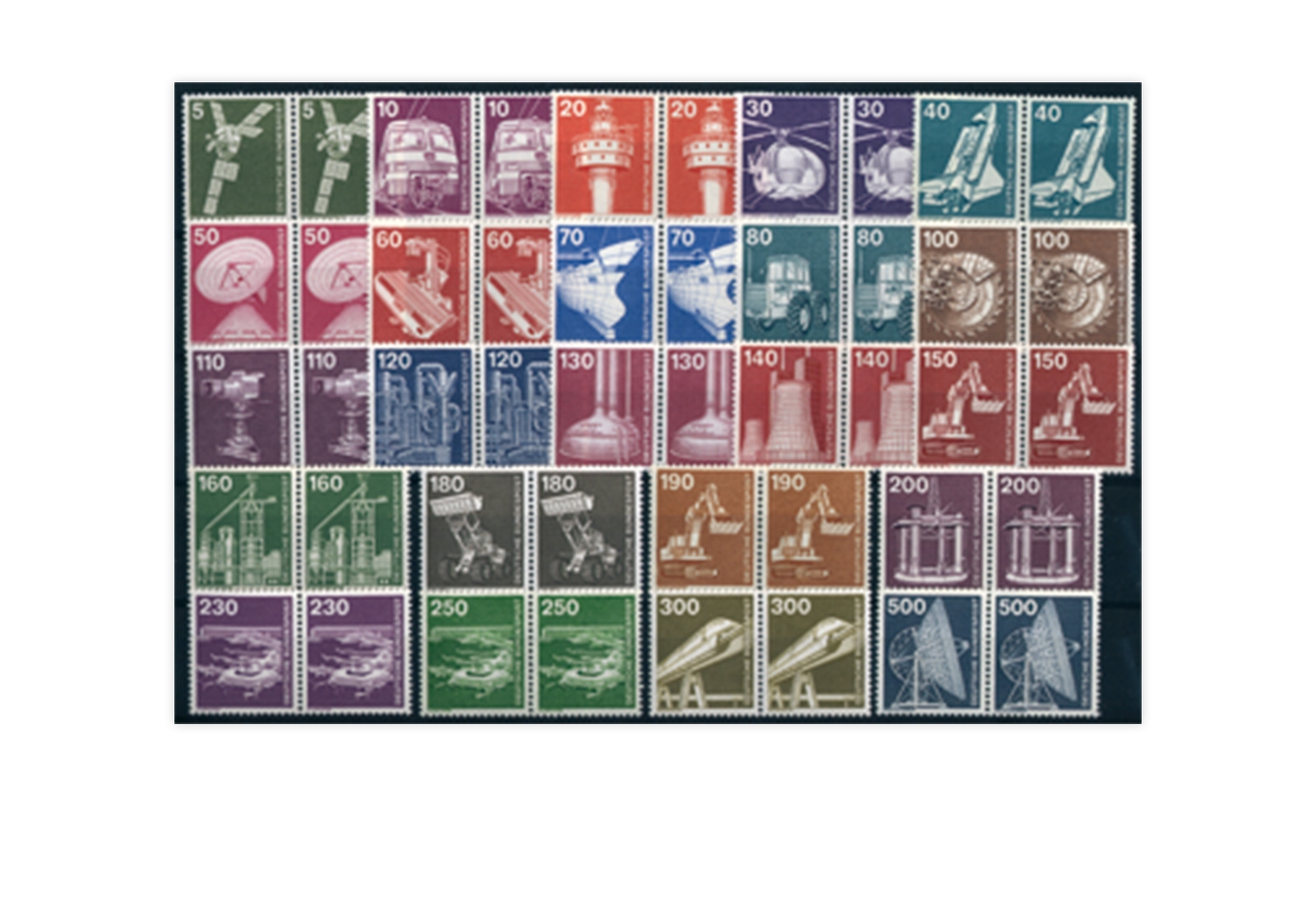 BRD Industrie und Technik 1975/1982 postfrisch