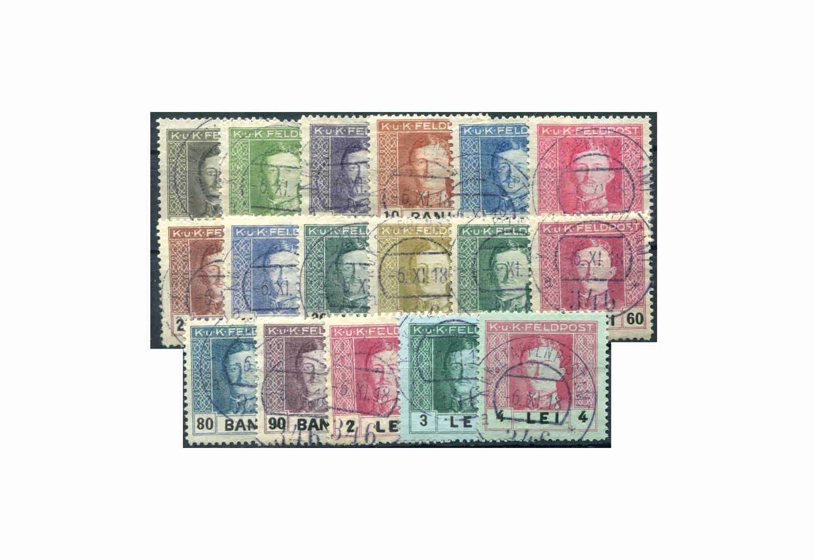 Österreich Feldpost Mi.Nr. 18-34 **