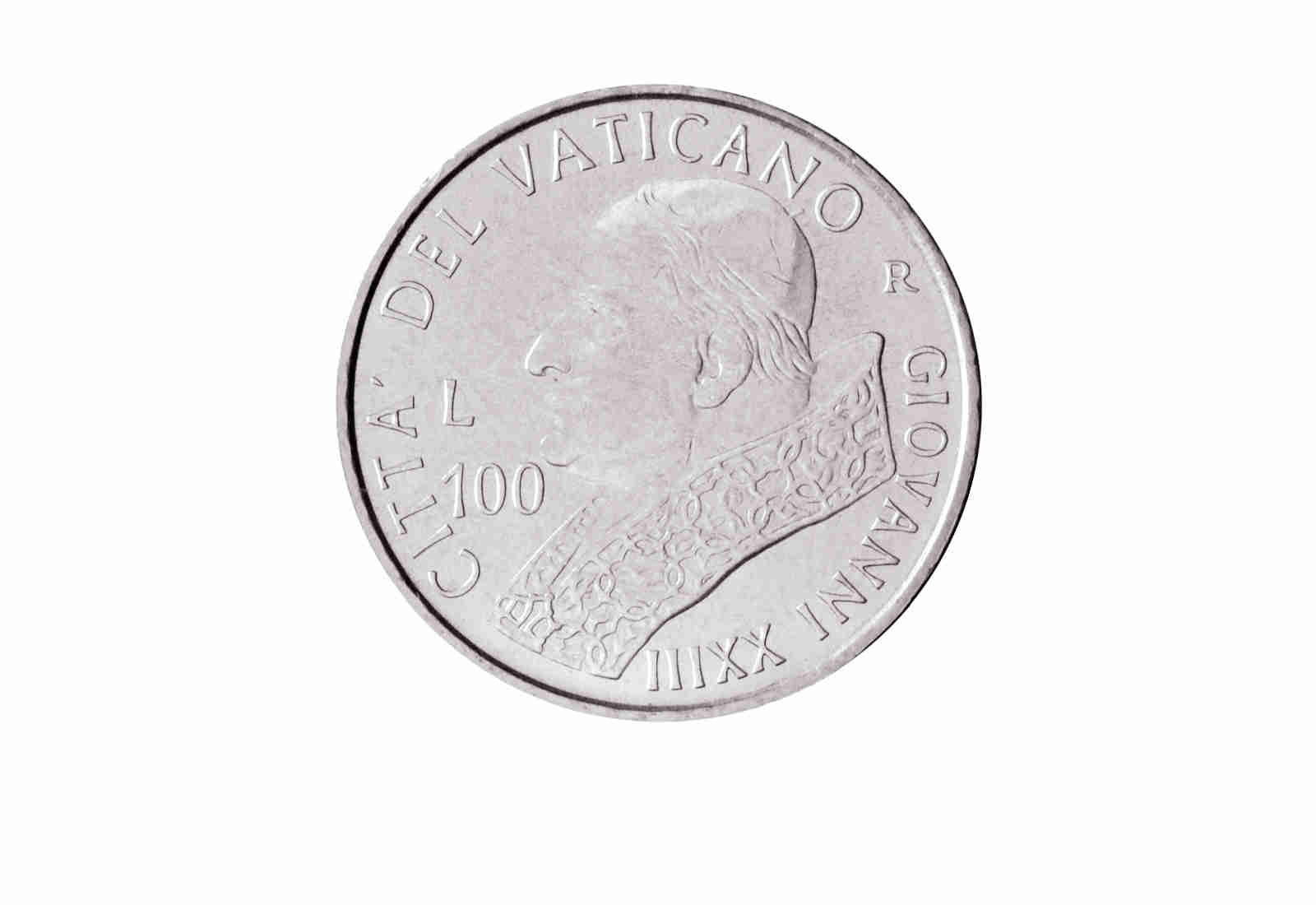 100 Lire 2001 Vatikan Papst Johannes Paul II. Wappen