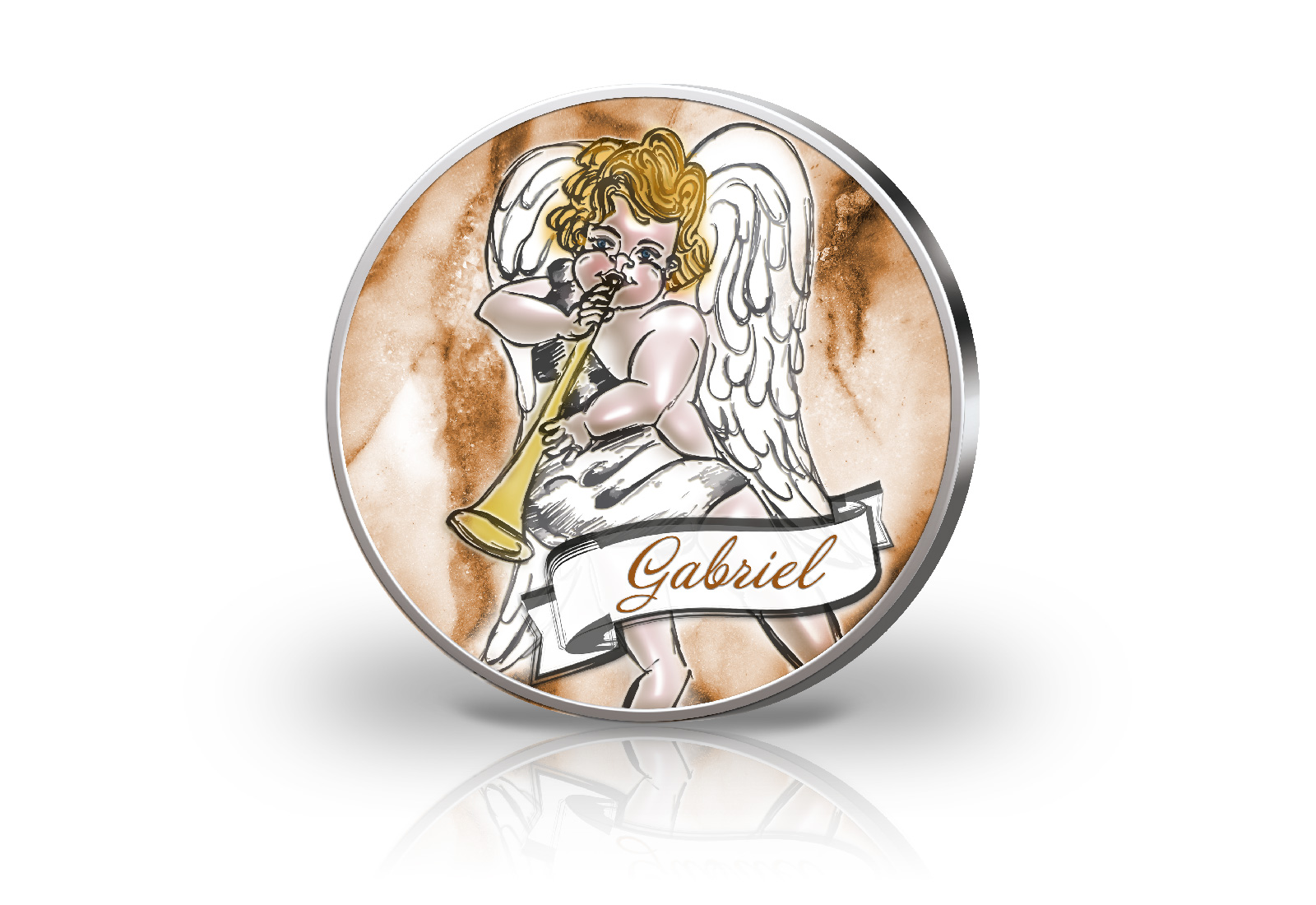 Schutzengel Serie Gabriel mit Farbmotiv