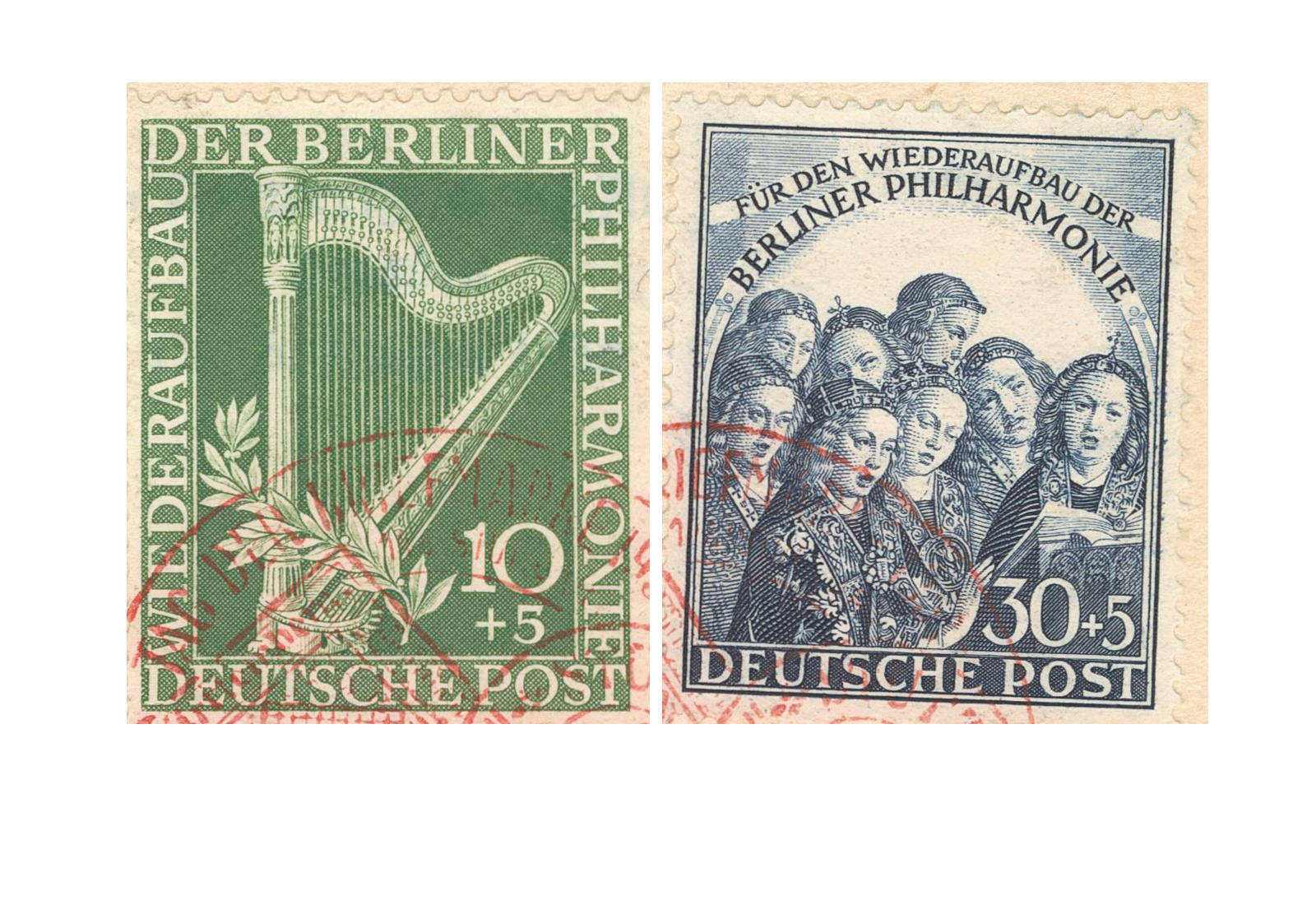 Berlin 72-73 gestempelt Berliner Philharmonie