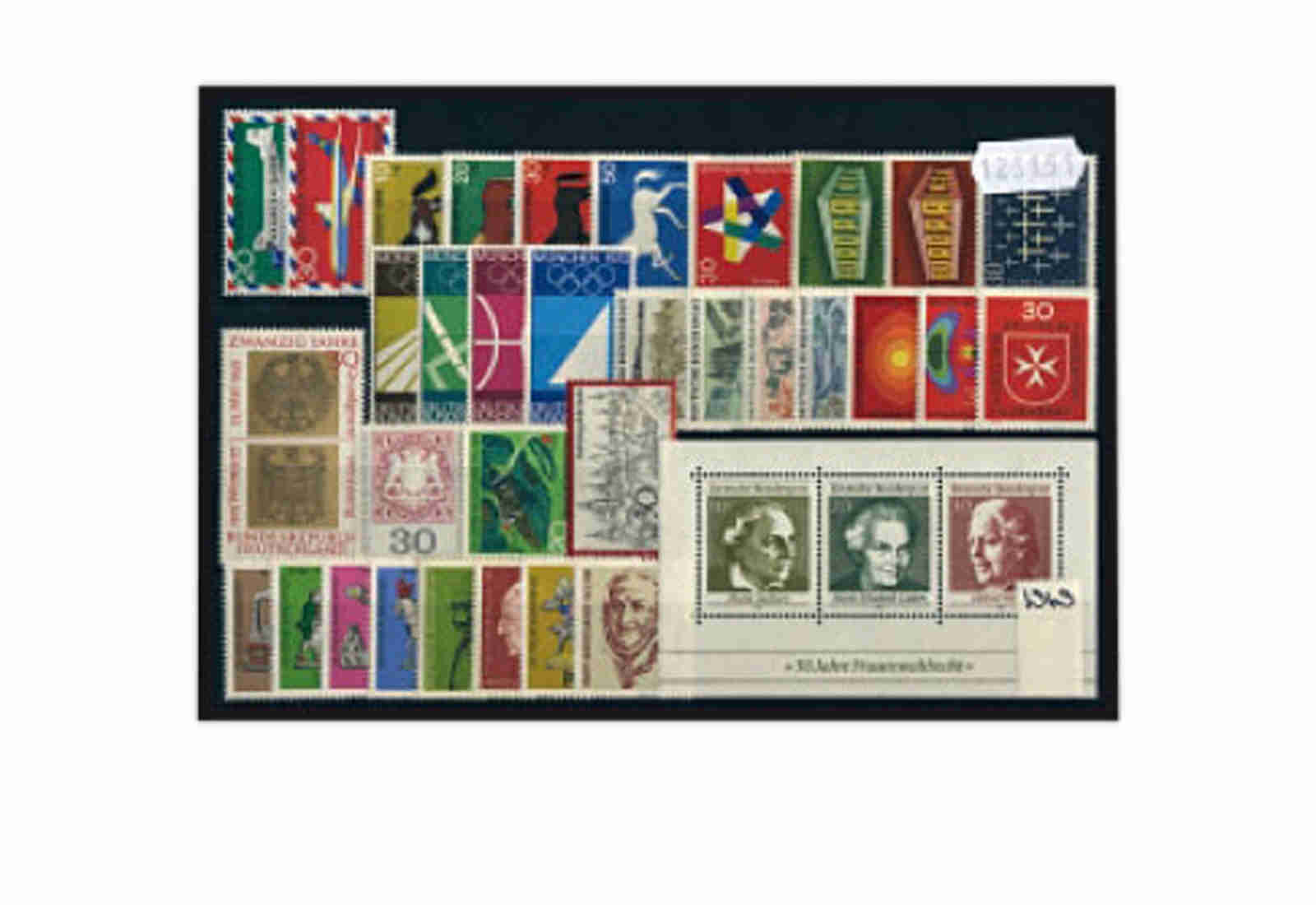 Briefmarken BRD Jahrgang 1969 Michel-Nr. 576-611  postfrisch