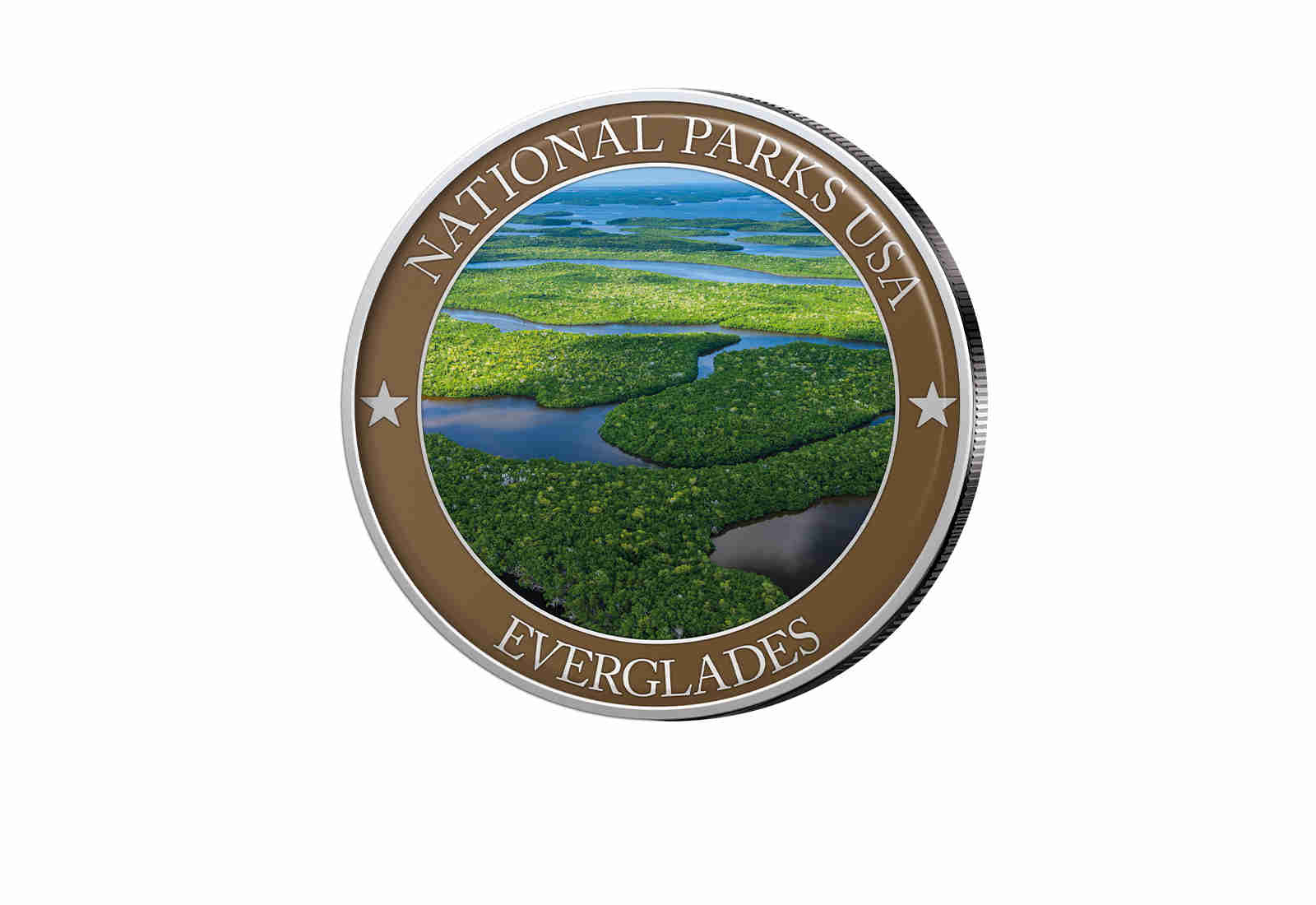 1/2 Dollar USA Everglades Serie National Parks USA mit Farbapplikation