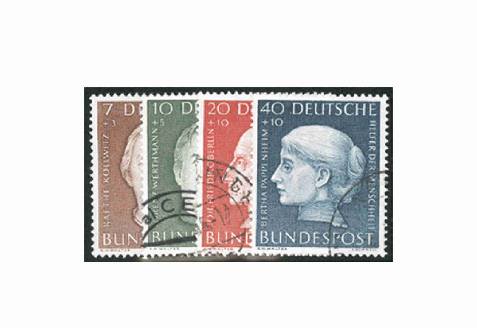 Briefmarken BRD Wohlfahrt 1954 Michel-Nr. 200-203 gestempelt