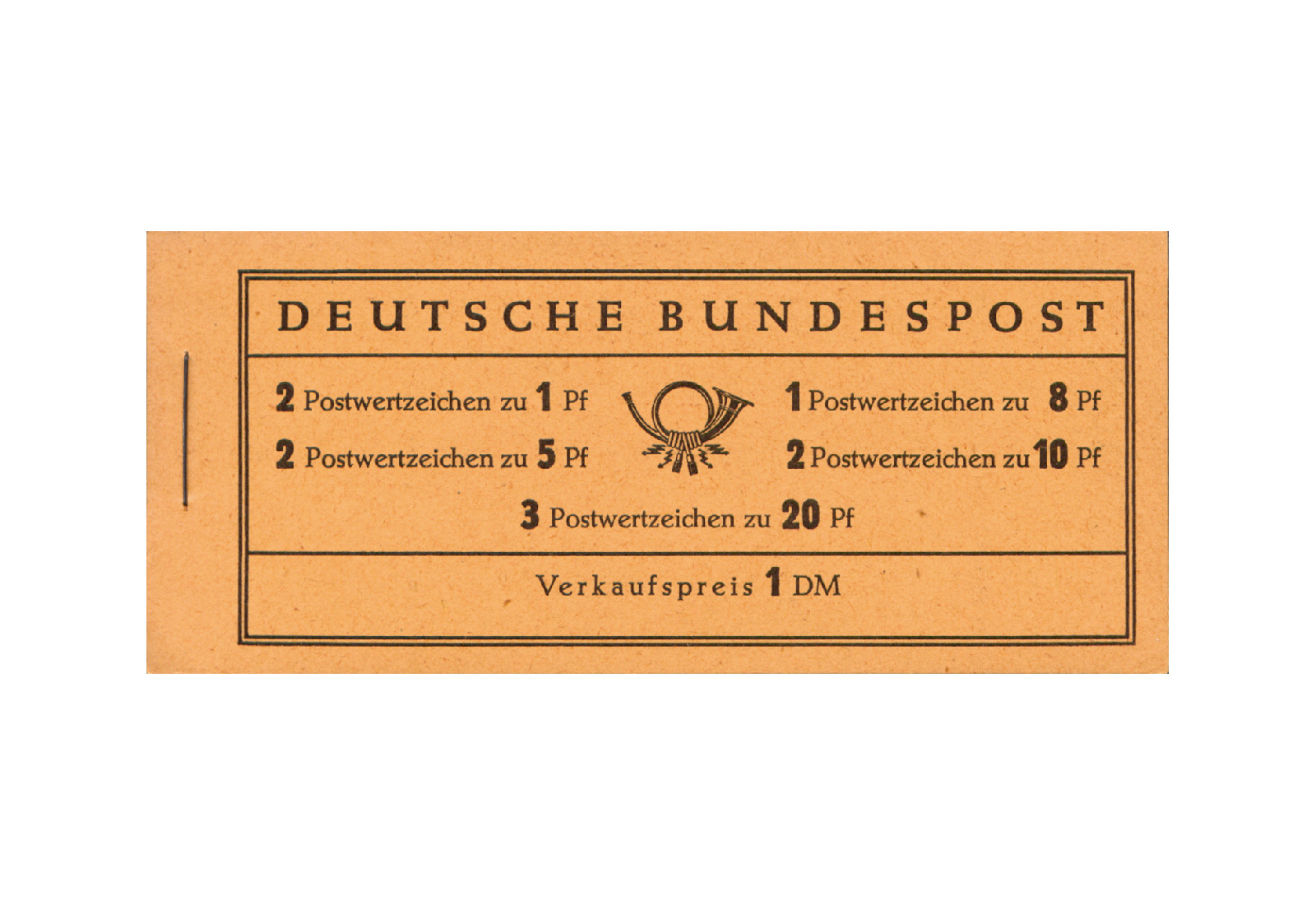 BRD Markenheftchen 4 X 1958 Heuss und Ziffer