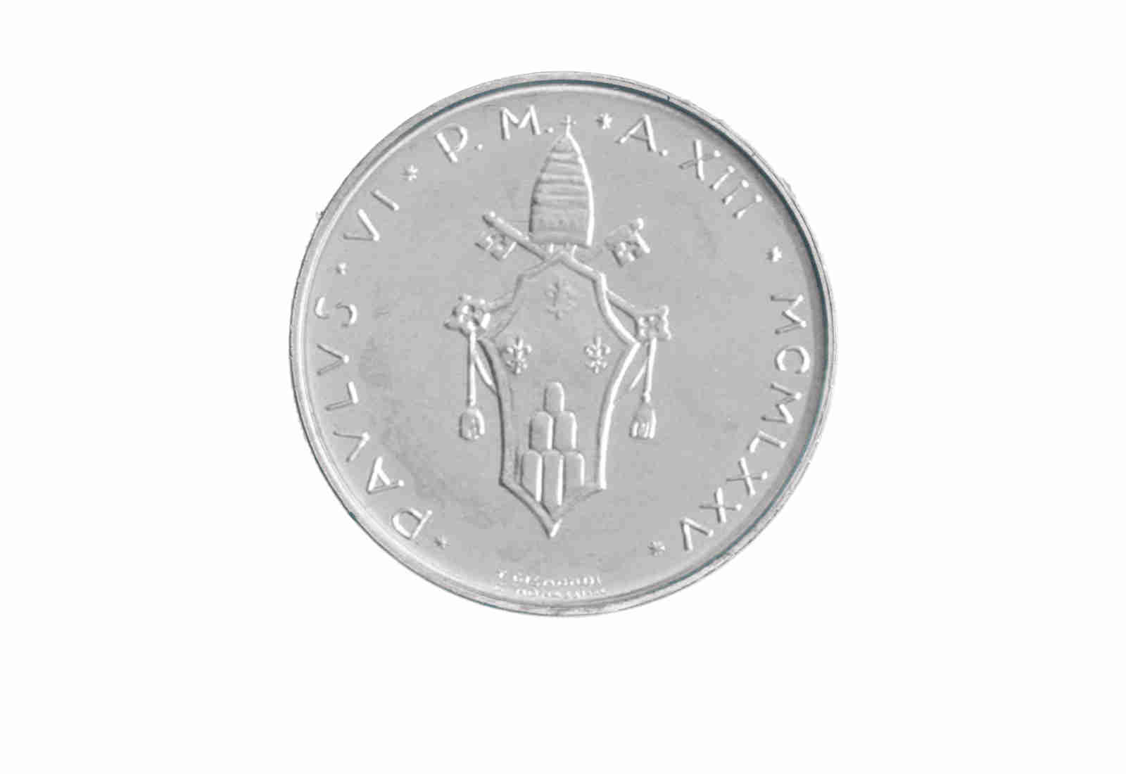 5 Lire 1975 Vatikan Papst Paul VI. Die Erlösung