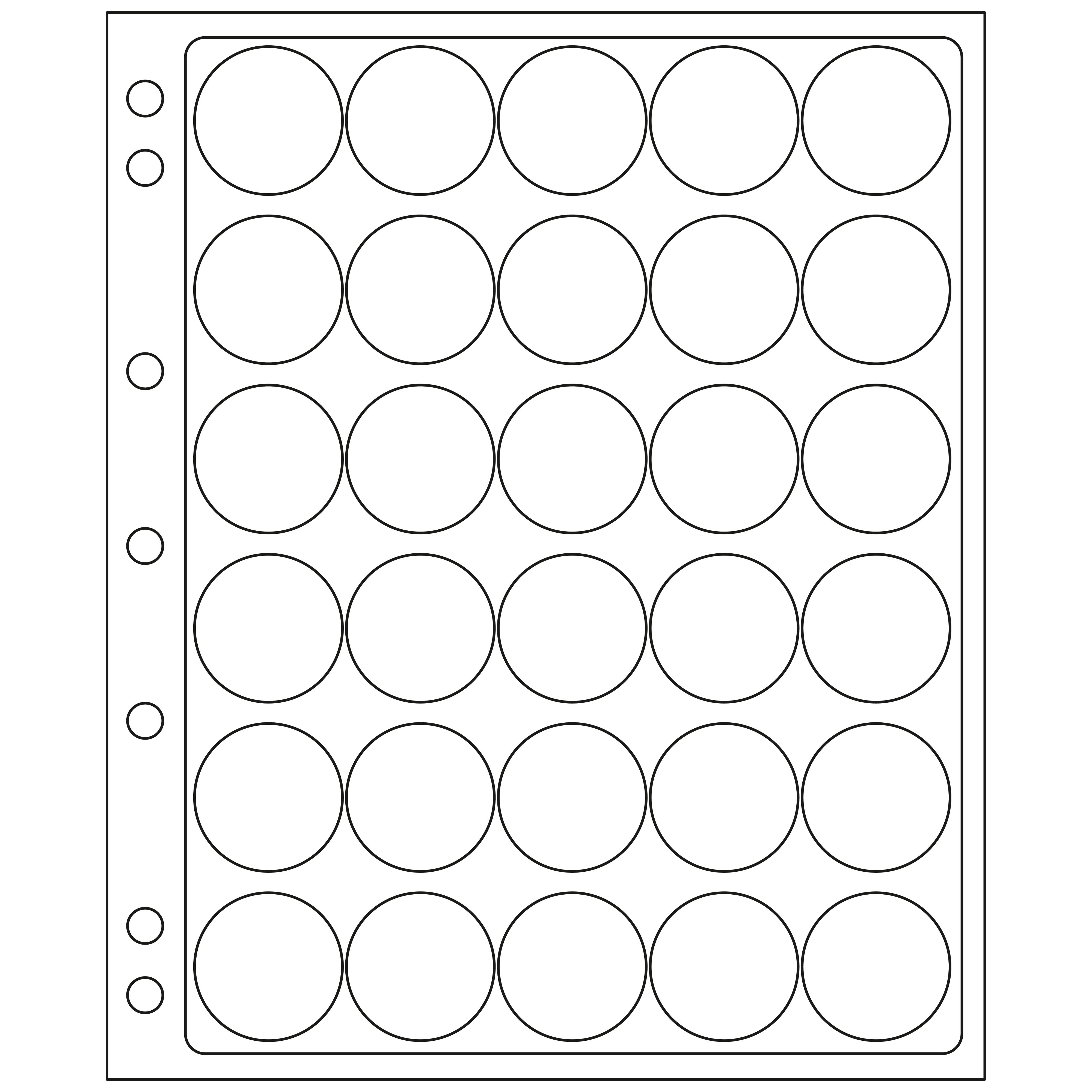 Münzhüllen ENCAP für 30 Münzen mit ø 30 - 31 mm