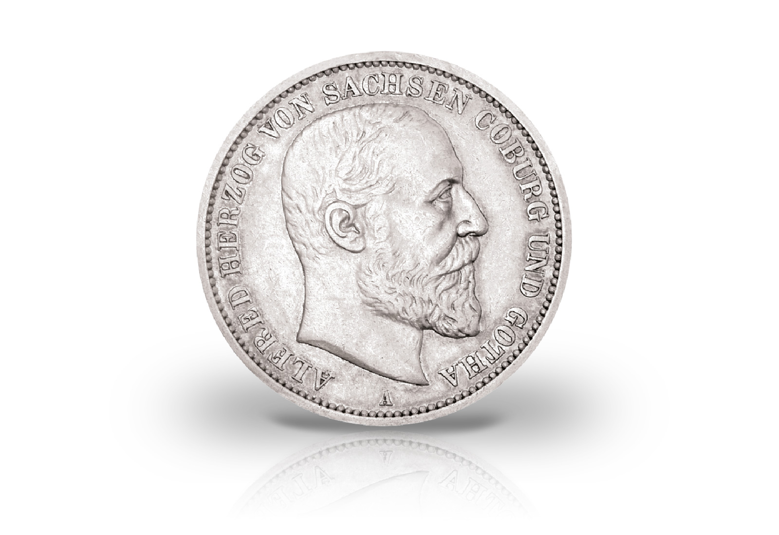 2 Mark 1895 Deutsches Kaiserreich Alfred Herzog von Sachsen-Coburg und Gotha Jaeger-Nr. 145