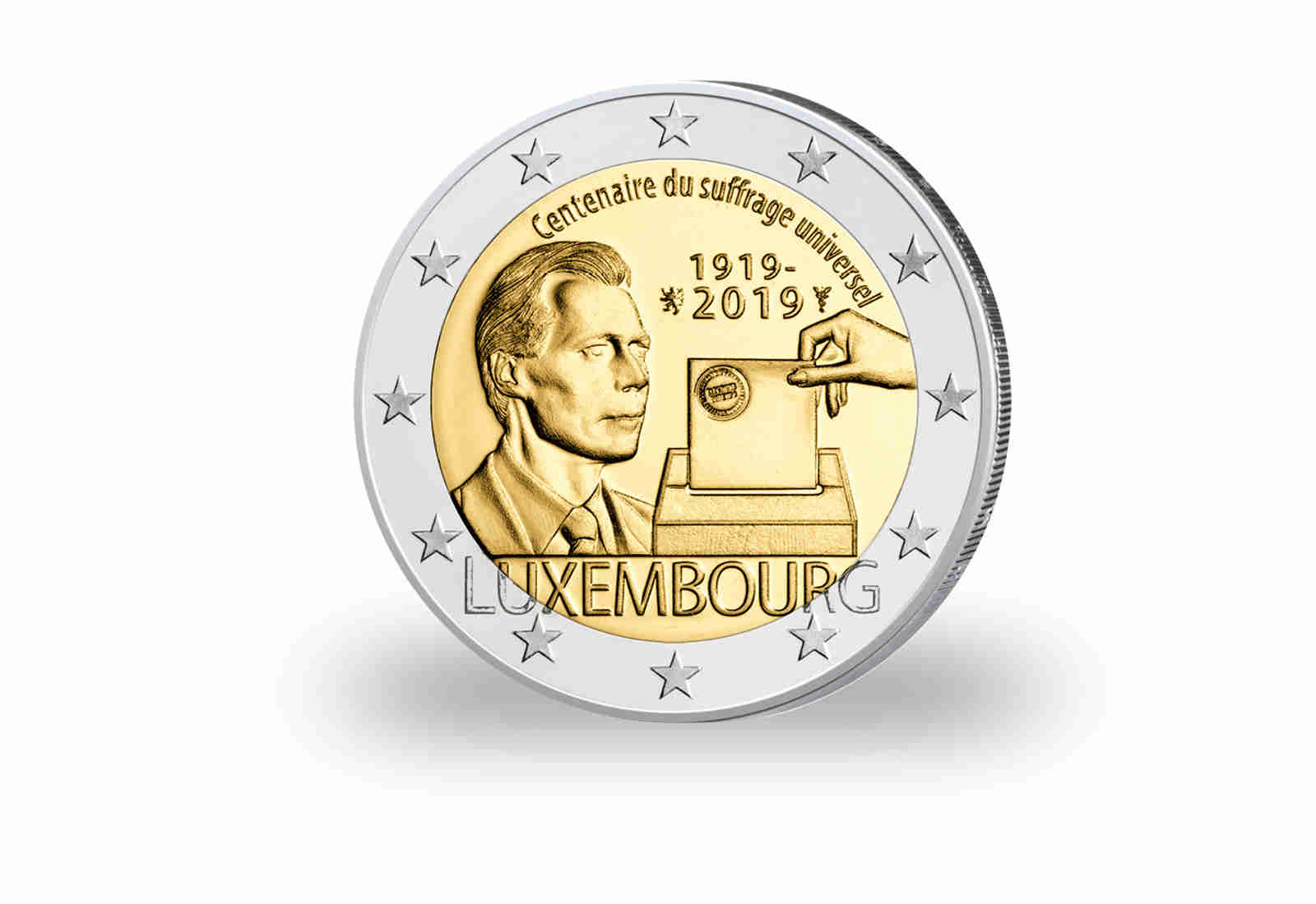 2 Euro 2019 Luxemburg 100 Jahre Allgemeines Wahlrecht