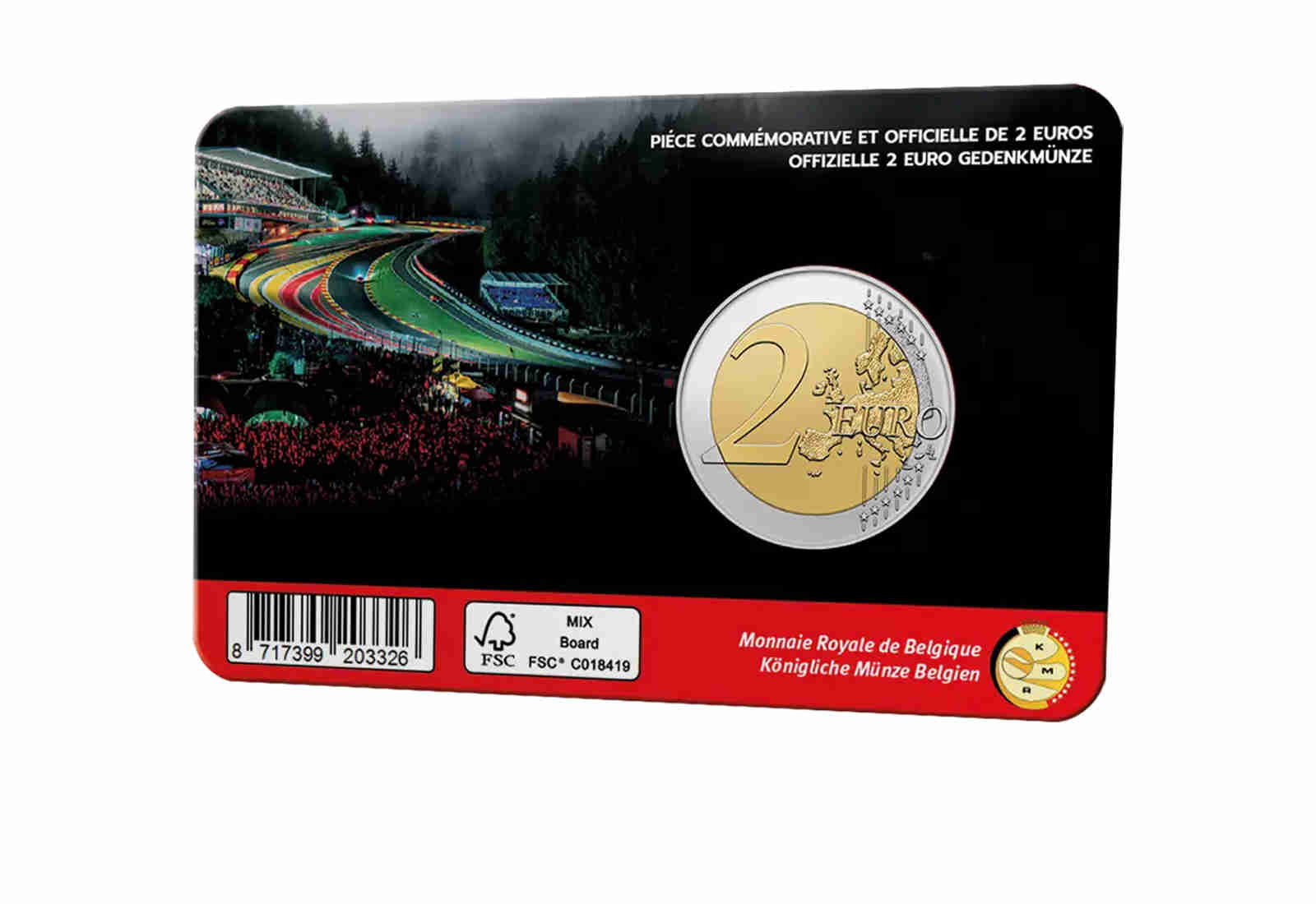 2 Euro 2025 Belgien Rennstrecke Spa-Francorchamps st in Coincard