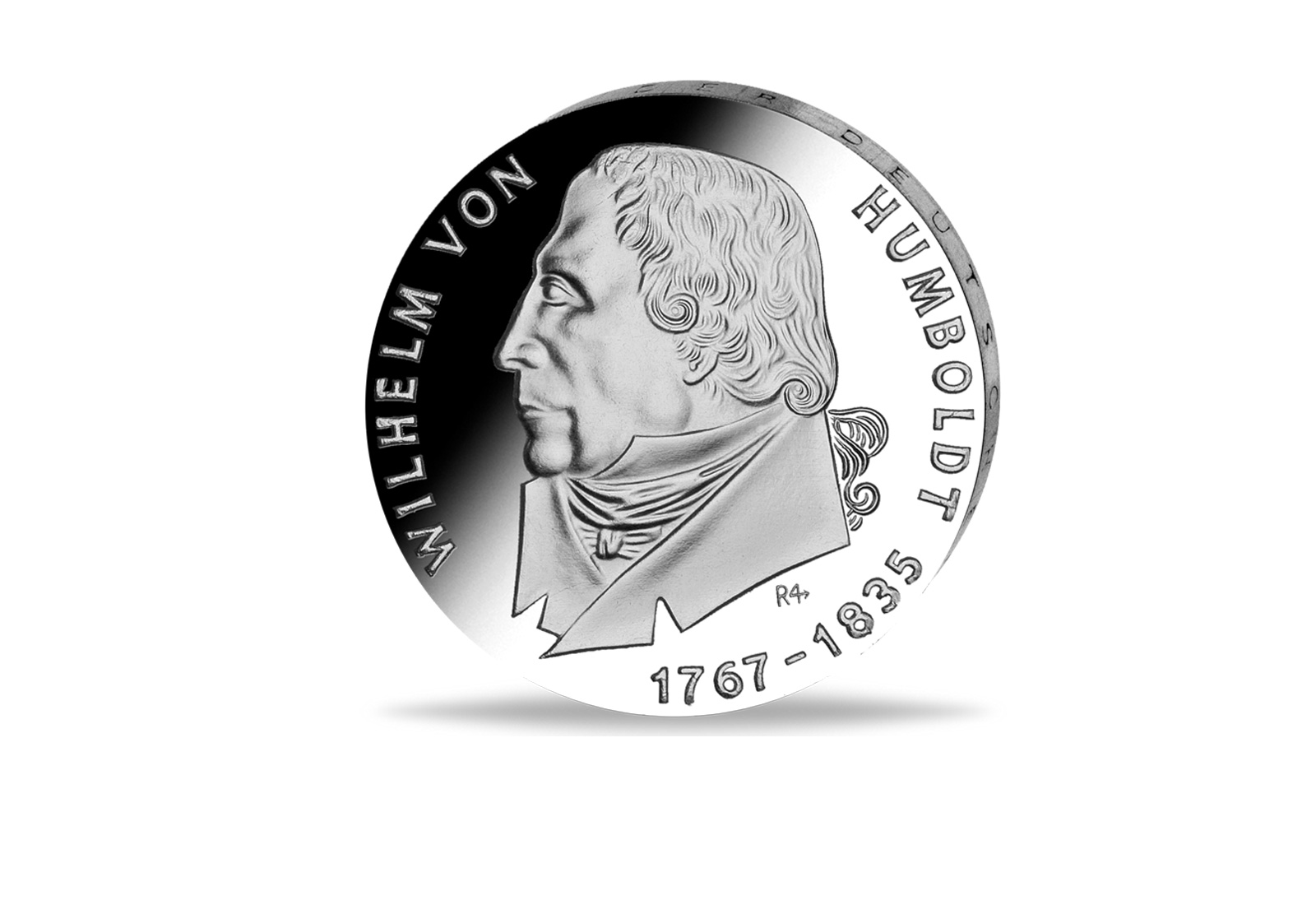 DDR 20 Mark Probe 1967 200. Geburtstag Wilhelm von Humboldt J.1520F1 veränd. Randschrift st