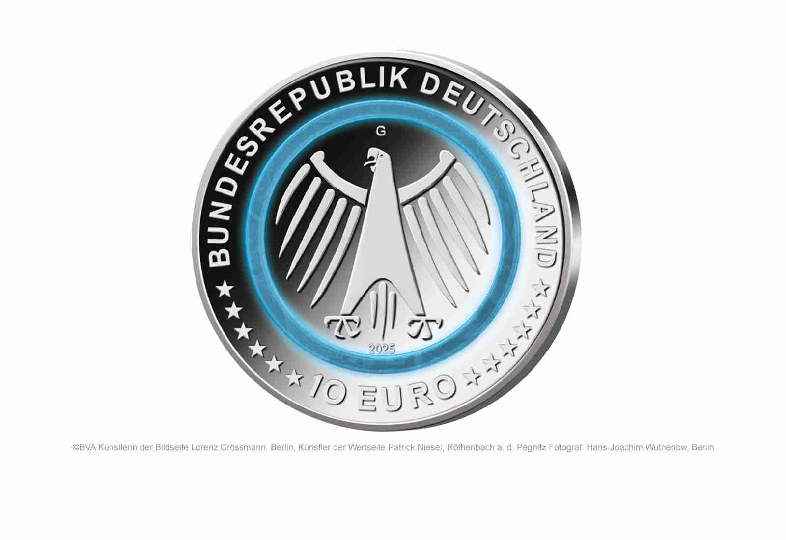 10 Euro 2025 Deutschland Technisches Hilfswerk PP Prägestätte A-J
