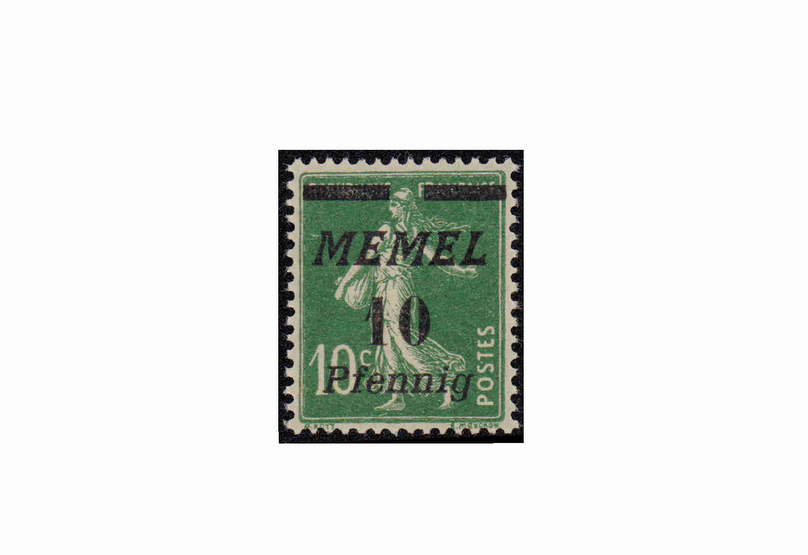 Briefmarke Memel/Deutsche Gebiete 1922 Michel-Nr. 54 b postfrisch geprüft